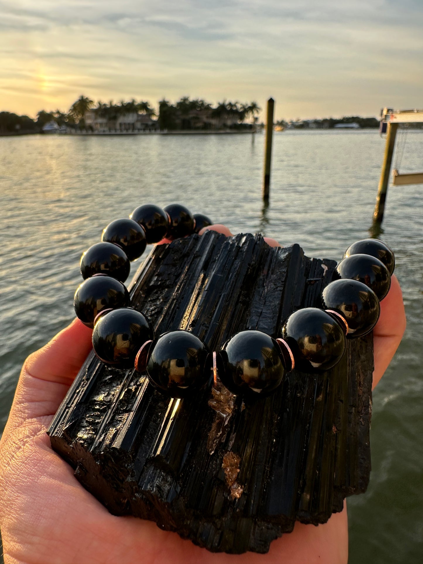 Black Tourmaline Protection Necklace - World's Best Quality & Made To Last (16MM)