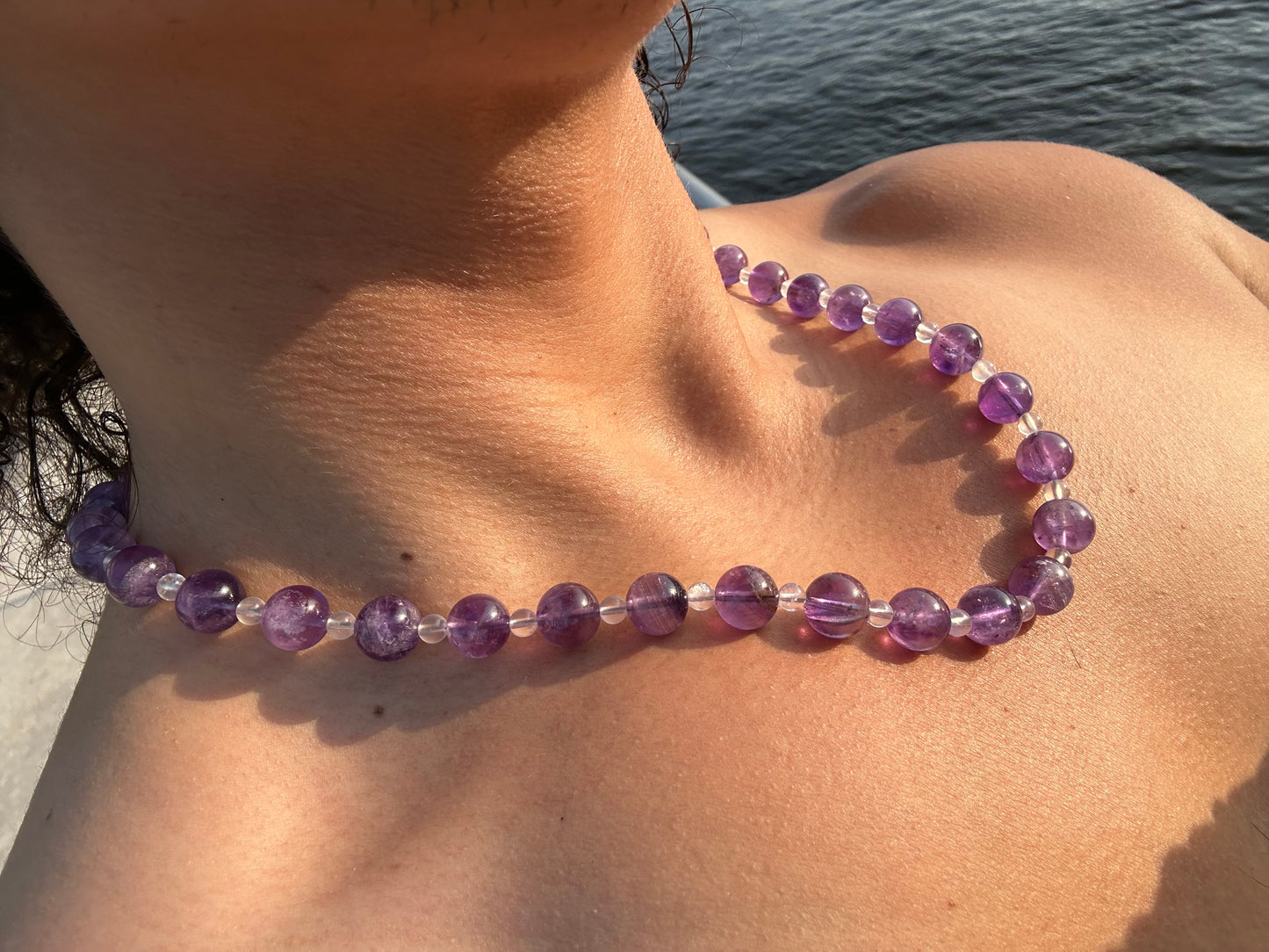 Luxury Amethyst-Moonstone Pure Gemstone Chain - World's Best Quality & Made To Last