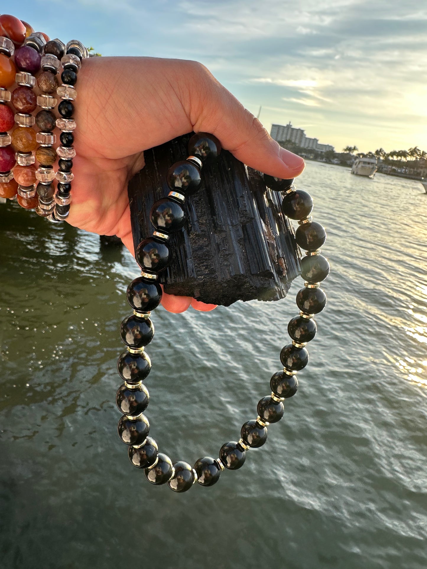 Black Tourmaline Protection Necklace - World's Best Quality & Made To Last (16MM)