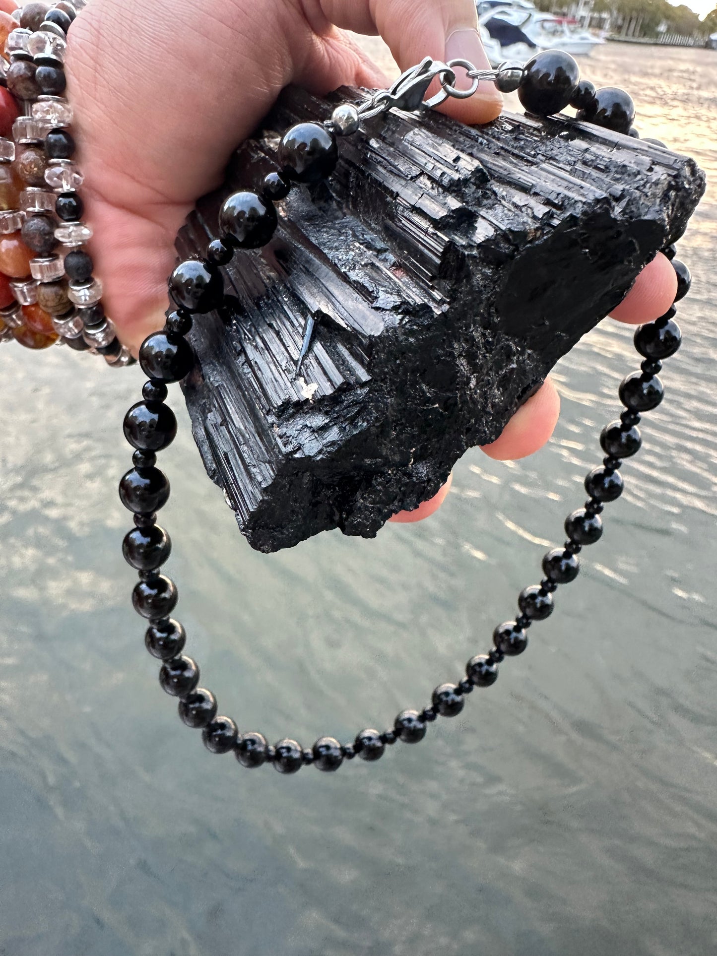 Black Tourmaline Protection Necklace - World's Best Quality & Made To Last (10MM)