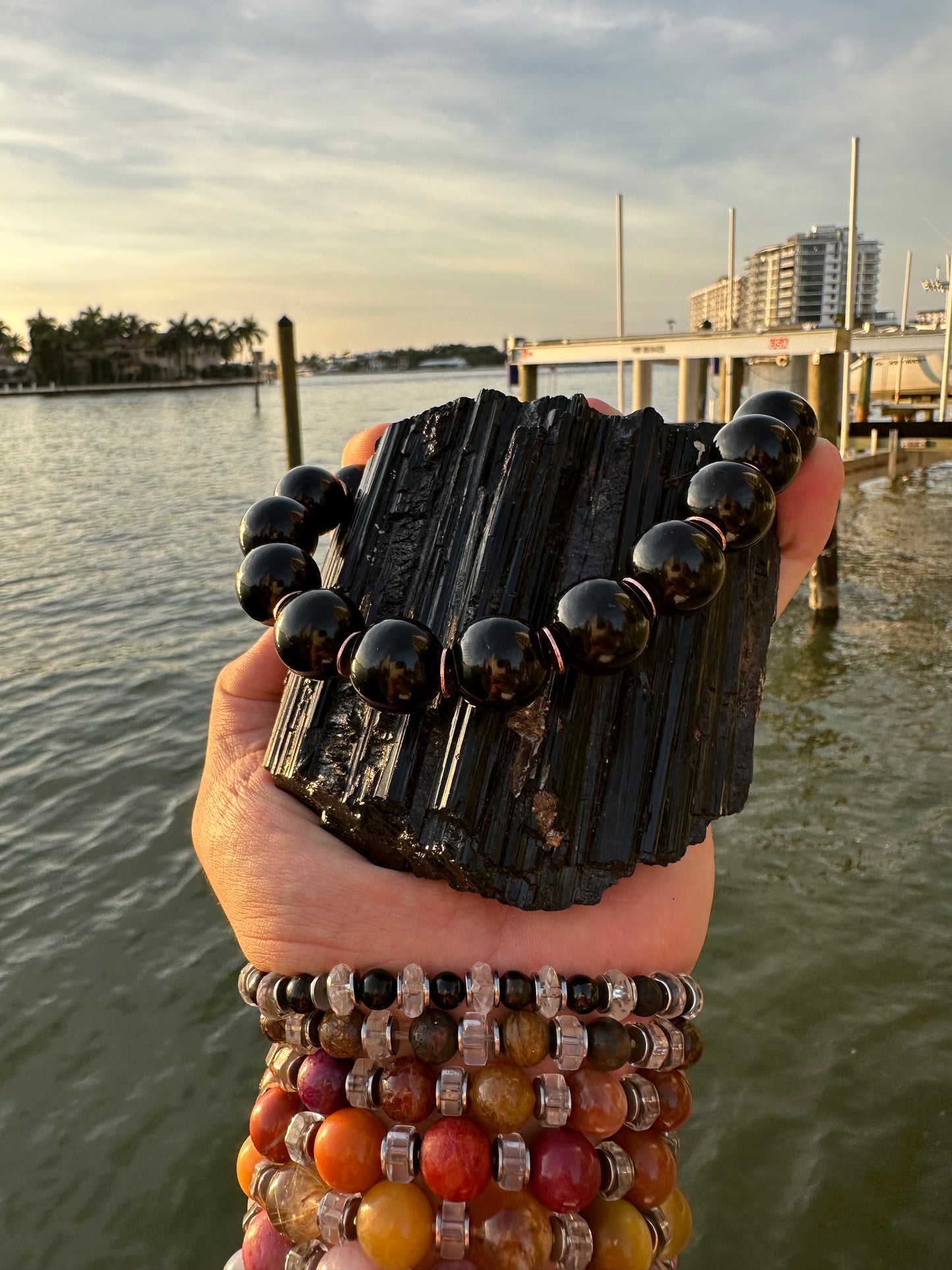 Black Tourmaline Protection Necklace - World's Best Quality & Made To Last (16MM)