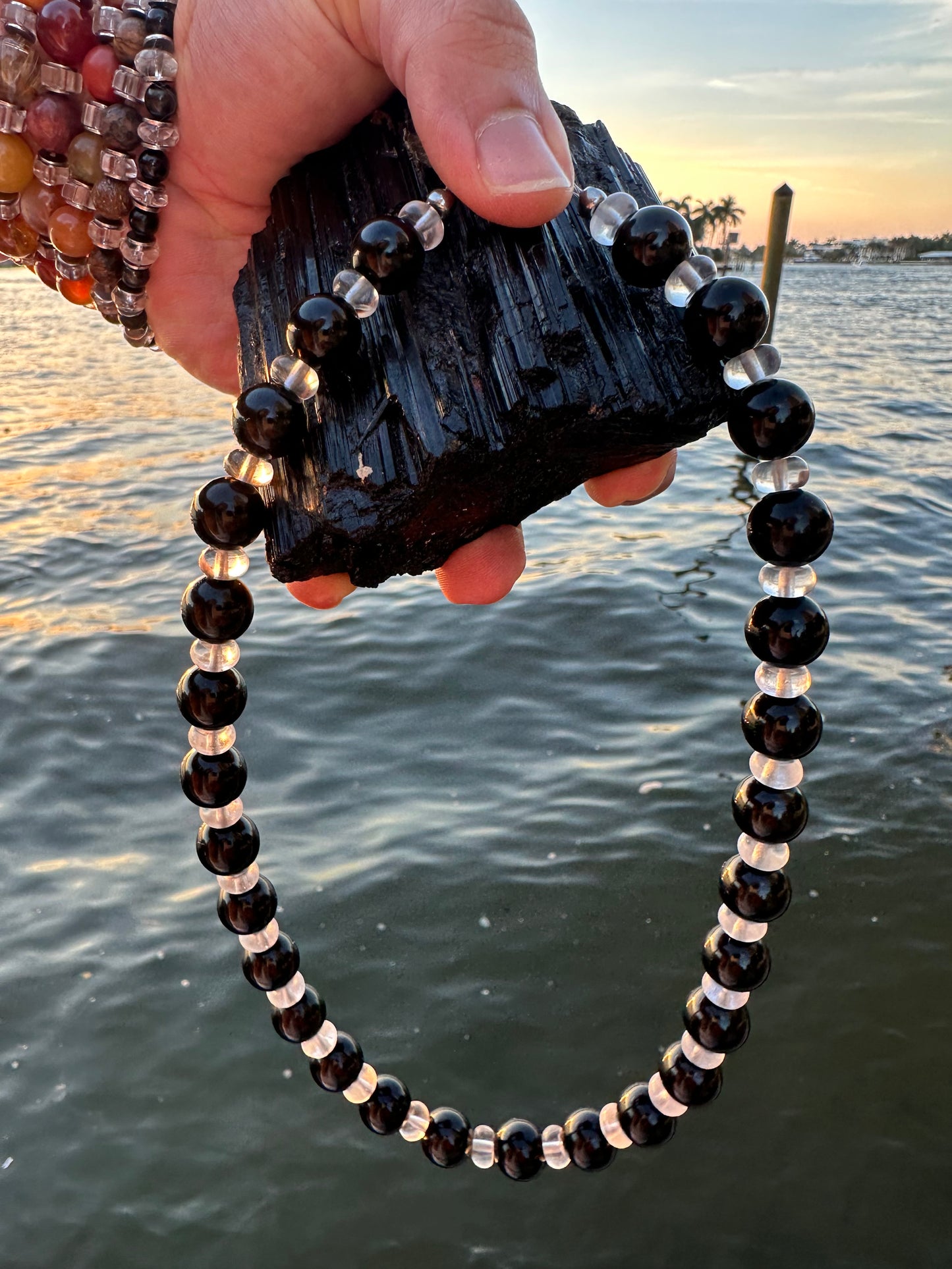 Black Tourmaline Protection Necklace - World's Best Quality & Made To Last (12MM)