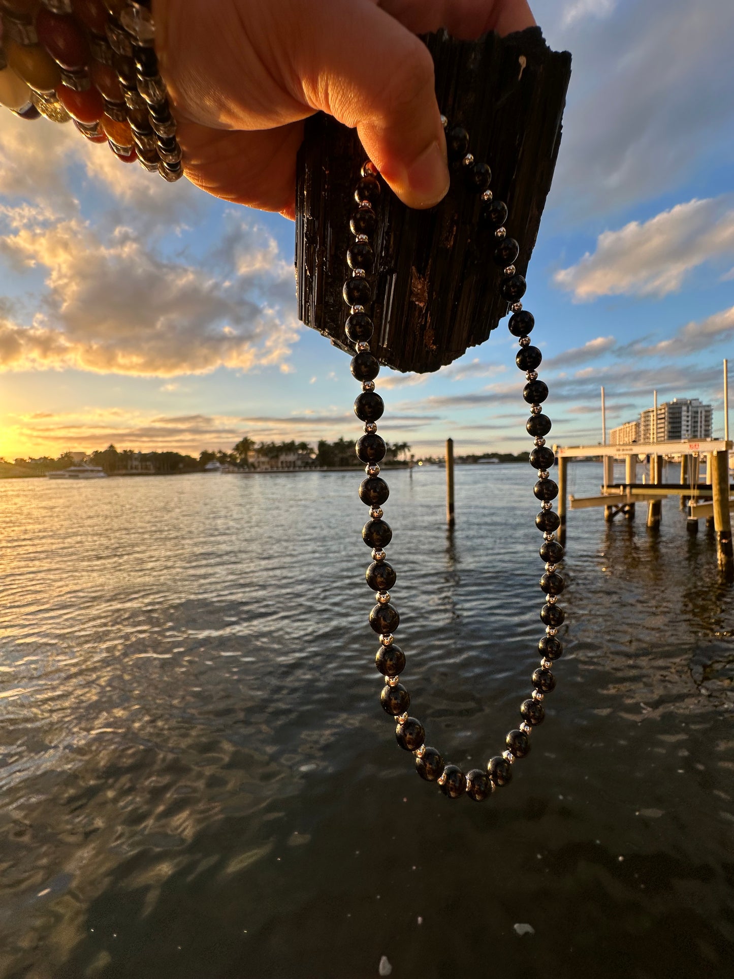 Black Tourmaline Protection Necklace - World's Best Quality & Made To Last (8MM)