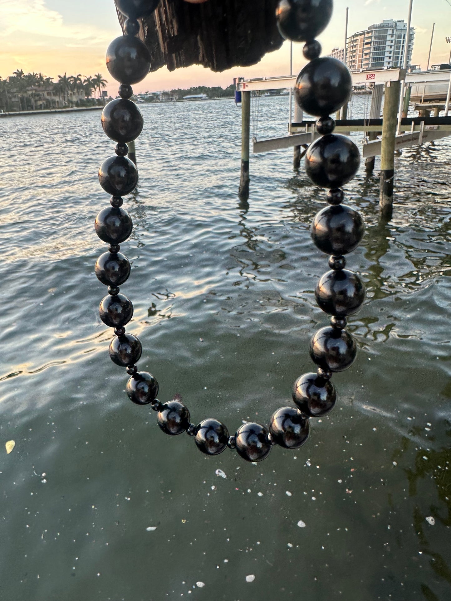 Black Tourmaline Protection Necklace - World's Best Quality & Made To Last (14MM)