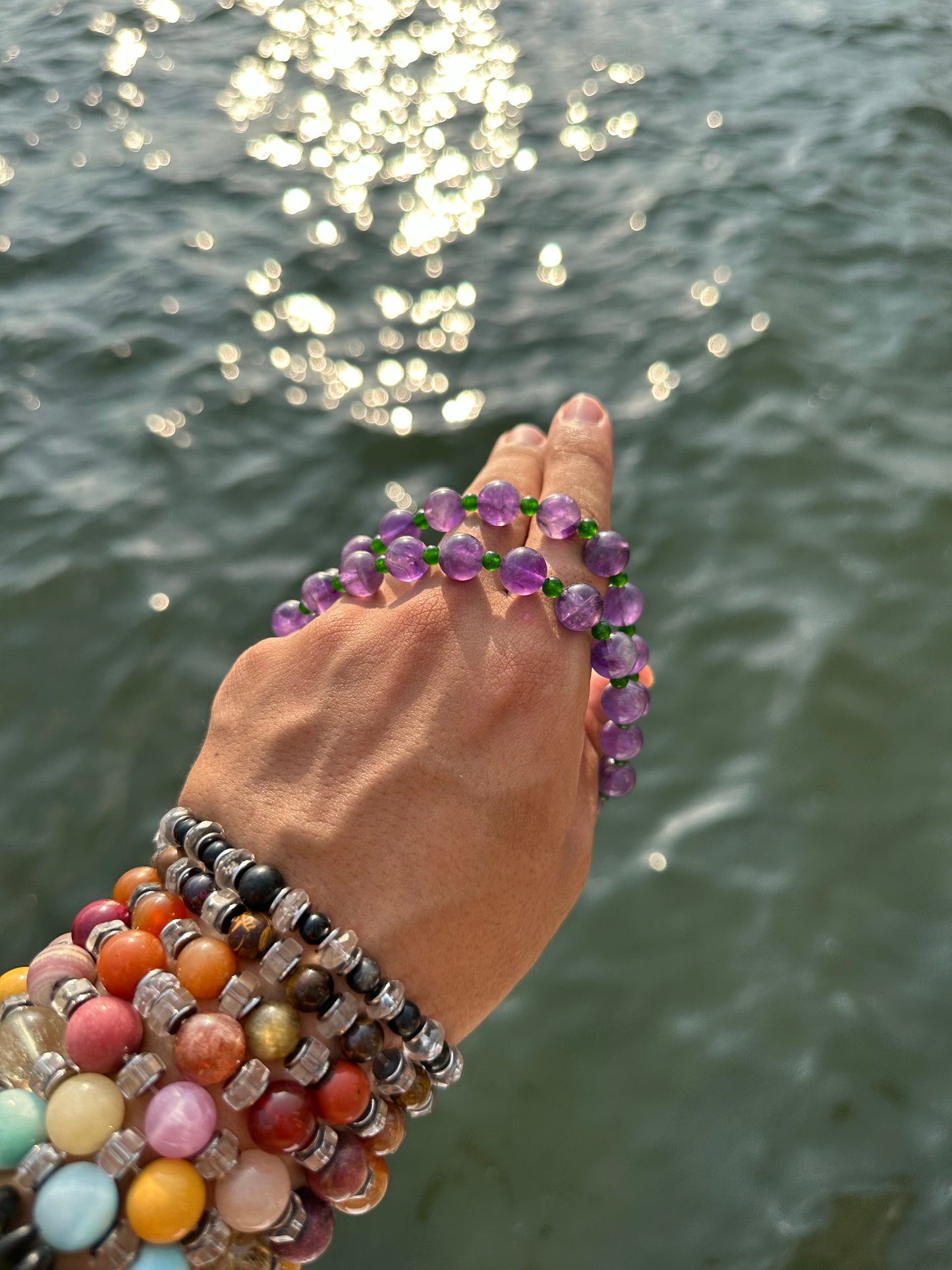 Luxury Amethyst-Jade Pure Gemstone Chain - World's Best Quality & Made To Last