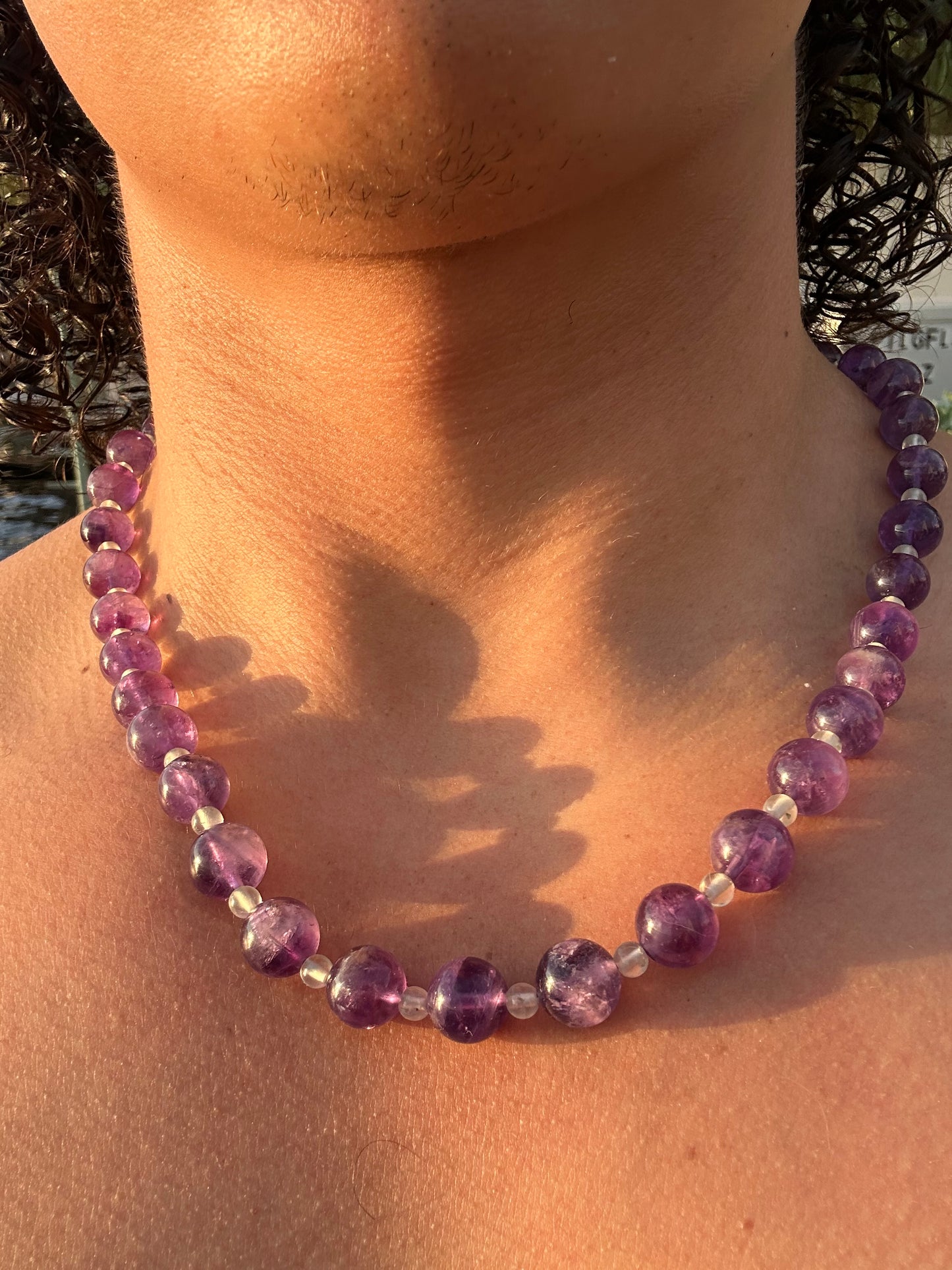 Luxury Amethyst-Prehnite Pure Gemstone Chain - World's Best Quality & Made To Last
