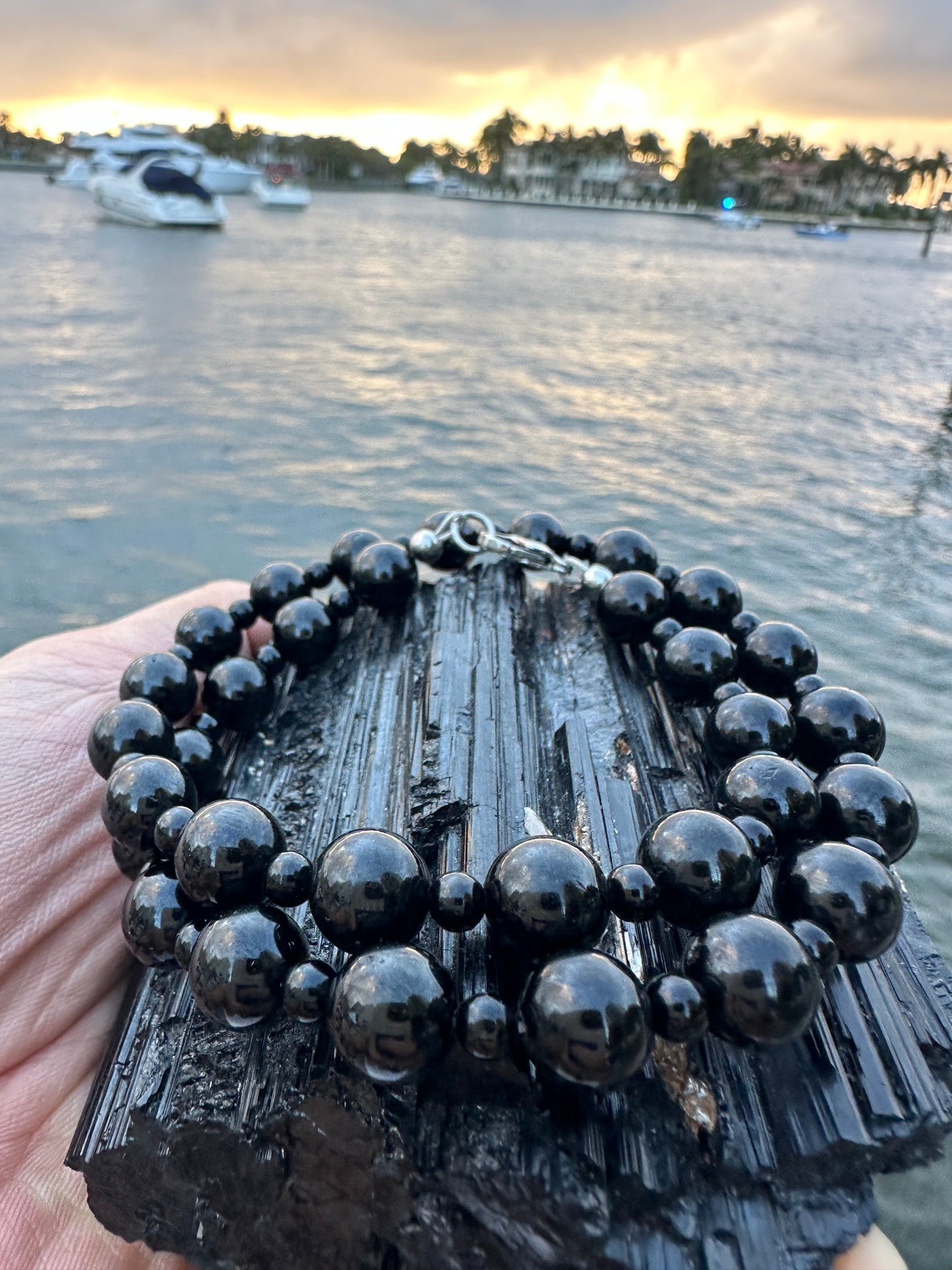 Black Tourmaline Protection Necklace - World's Best Quality & Made To Last (10MM)