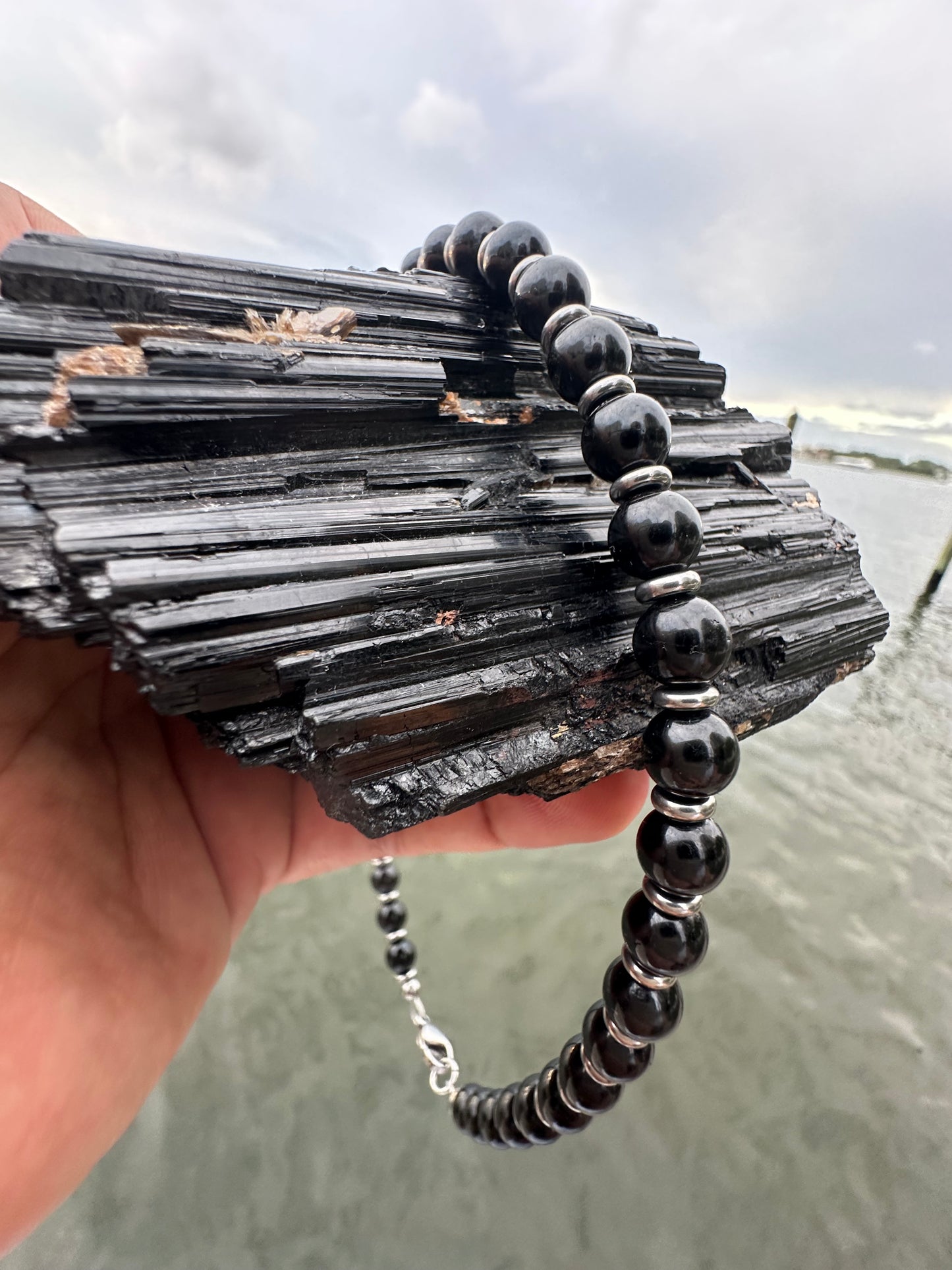 Black Tourmaline Protection Necklace - World's Best Quality & Made To Last (8MM)