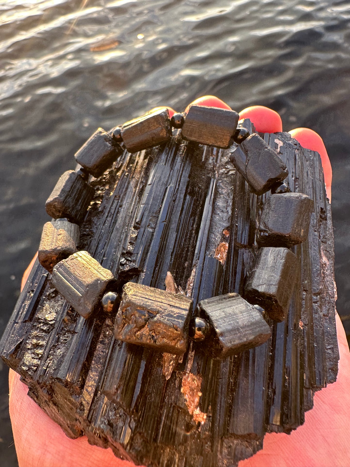 DESIGN YOUR OWN: Black Tourmaline Raw Protection Bracelet (1) - World's Best Quality & Made To Last
