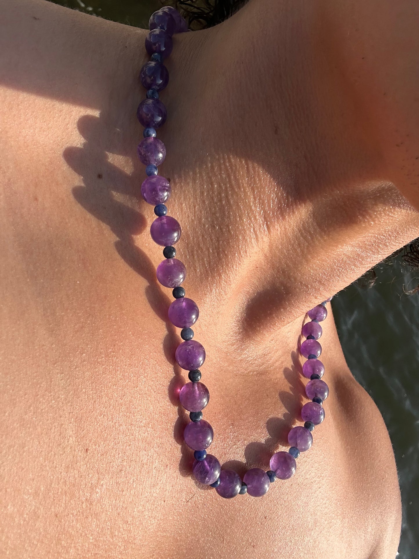 Luxury Amethyst-Sodalite Pure Gemstone Chain - World's Best Quality & Made To Last