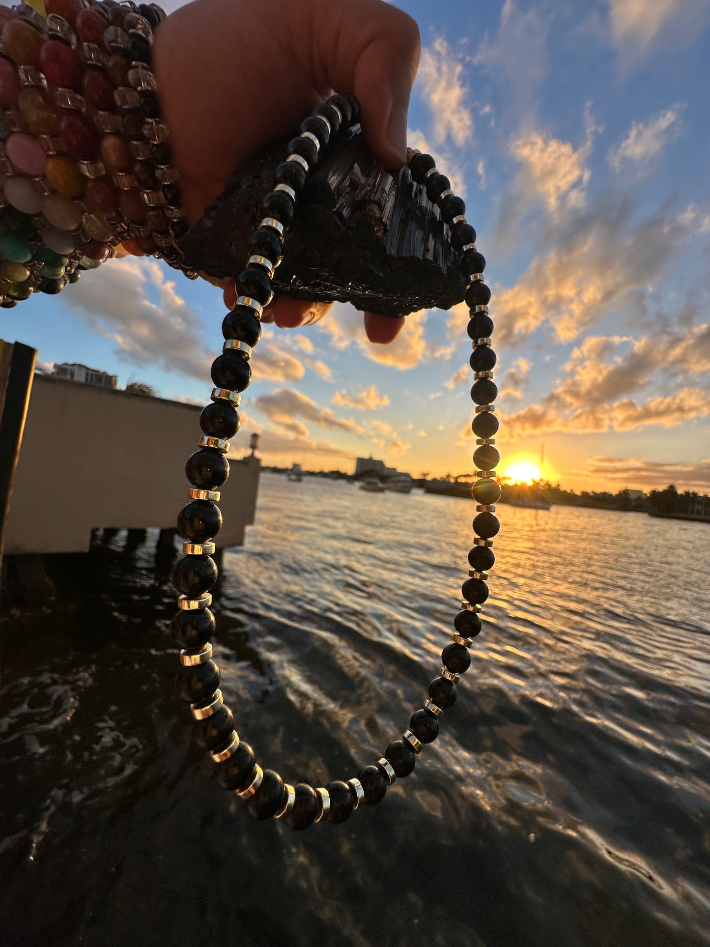 Black Tourmaline Protection Necklace - World's Best Quality & Made To Last (8MM)