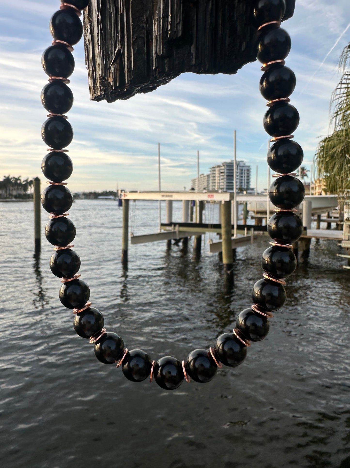 Black Tourmaline Protection Necklace - World's Best Quality & Made To Last (12MM)