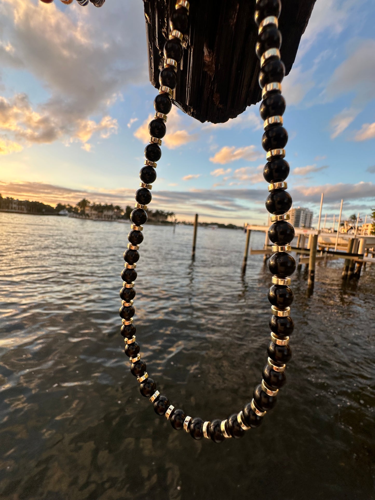 Black Tourmaline Protection Necklace - World's Best Quality & Made To Last (8MM)