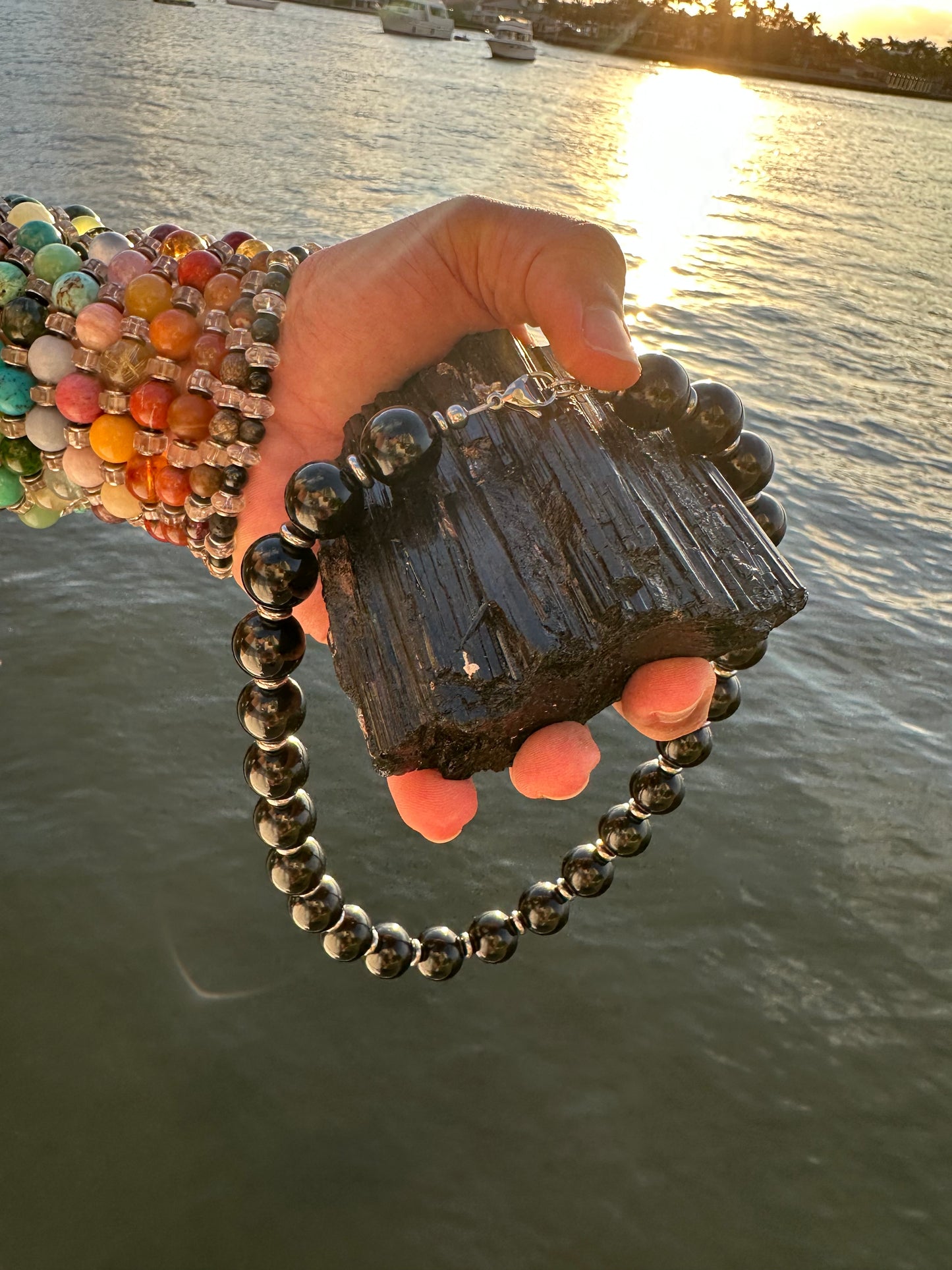 Black Tourmaline Protection Necklace - World's Best Quality & Made To Last (16MM)