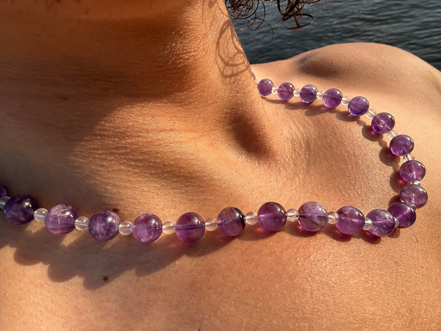 Luxury Amethyst-Moonstone Pure Gemstone Chain - World's Best Quality & Made To Last