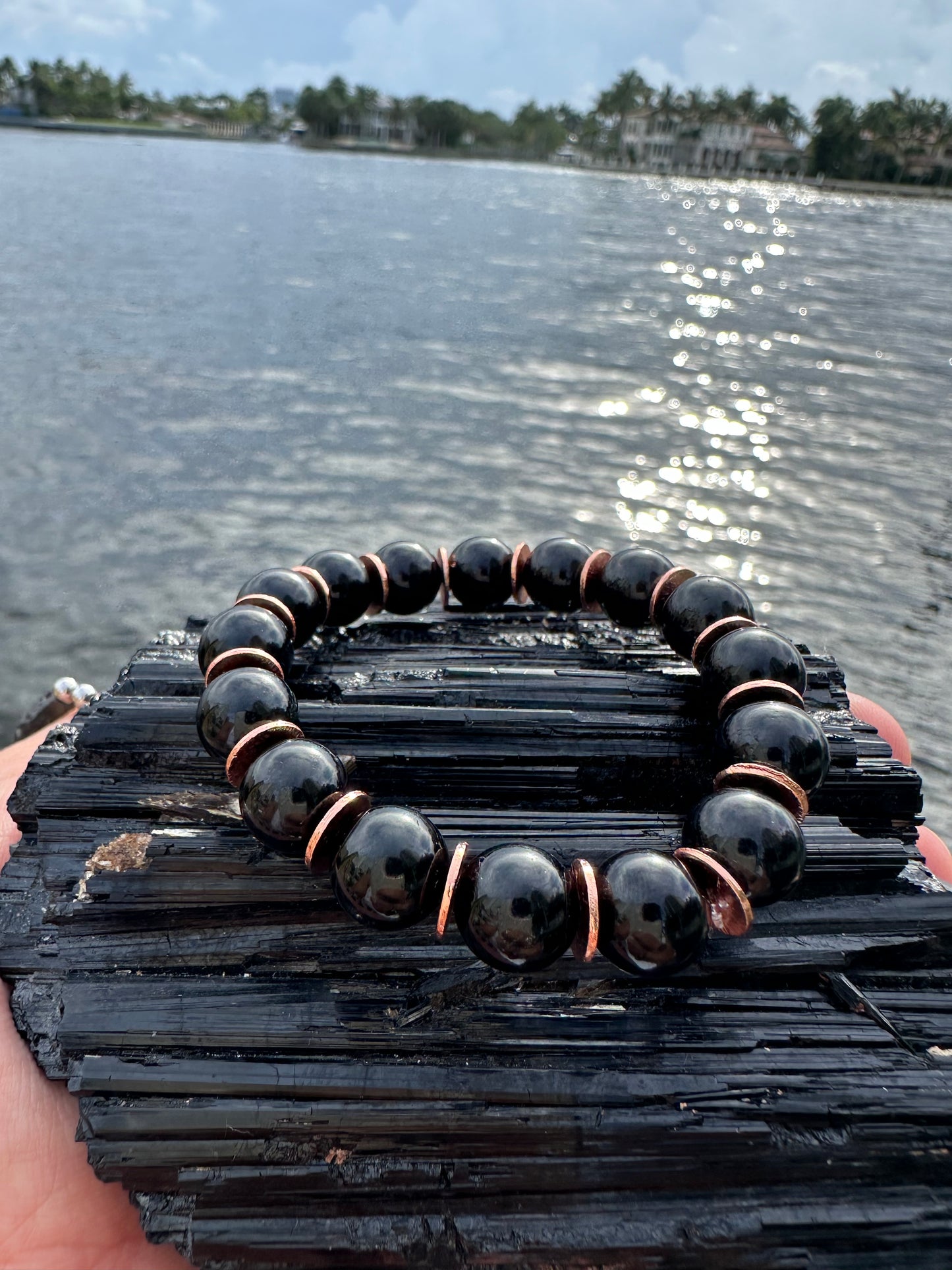 Black Tourmaline Copper Protection Bracelet - World's Best Quality & Made To Last