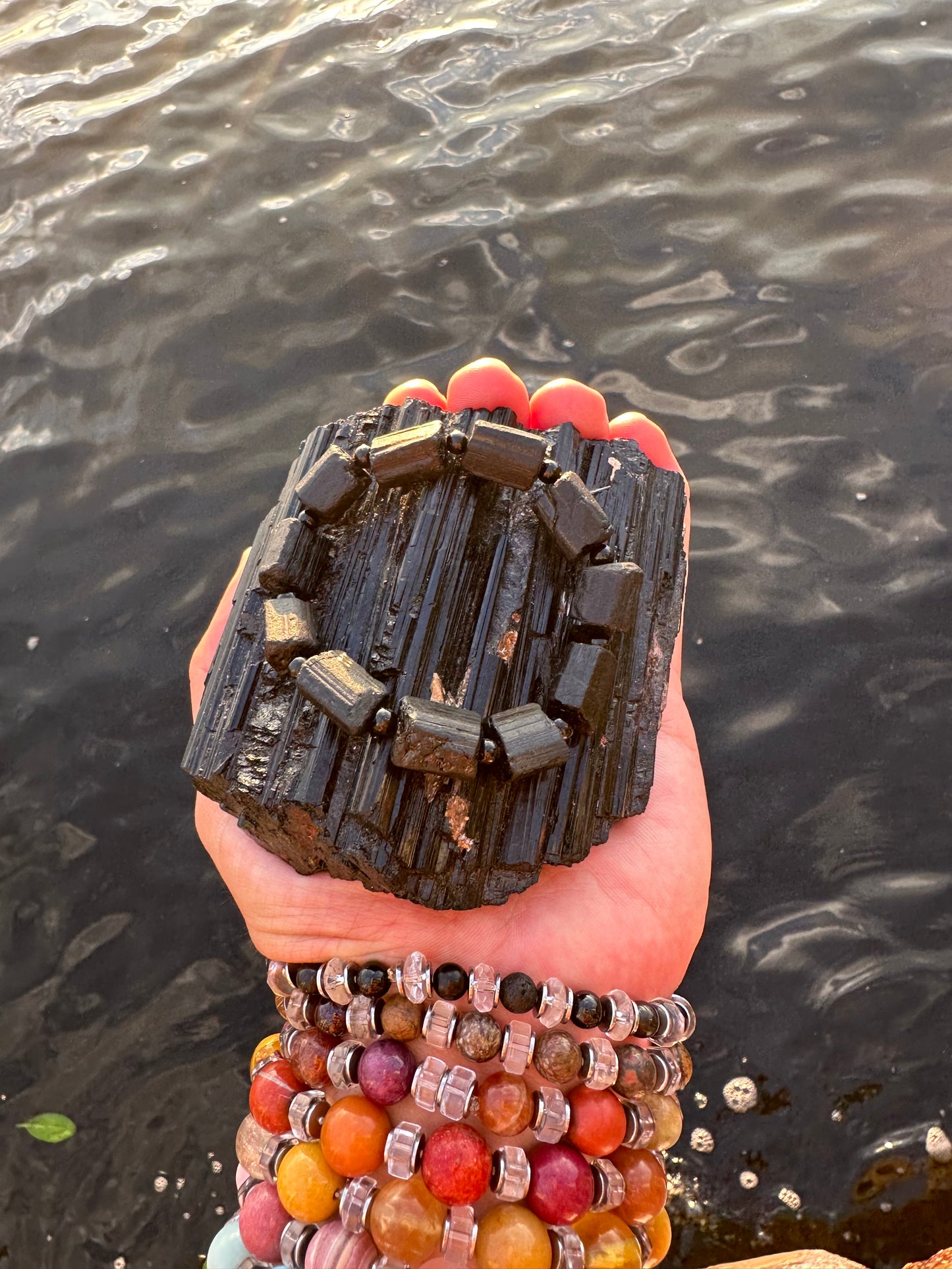 DESIGN YOUR OWN: Black Tourmaline Raw Protection Bracelet (1) - World's Best Quality & Made To Last