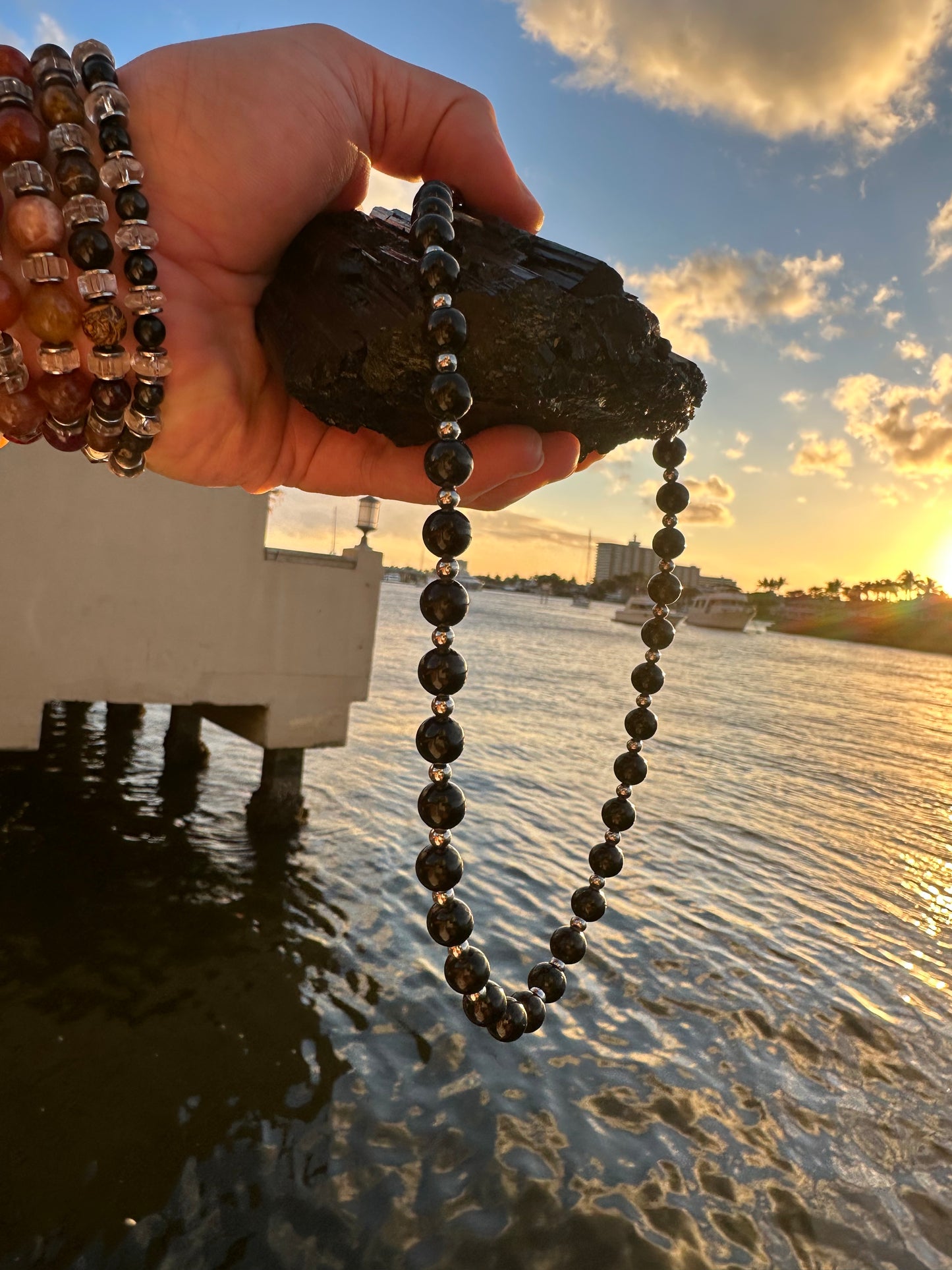 Black Tourmaline Protection Necklace - World's Best Quality & Made To Last (8MM)