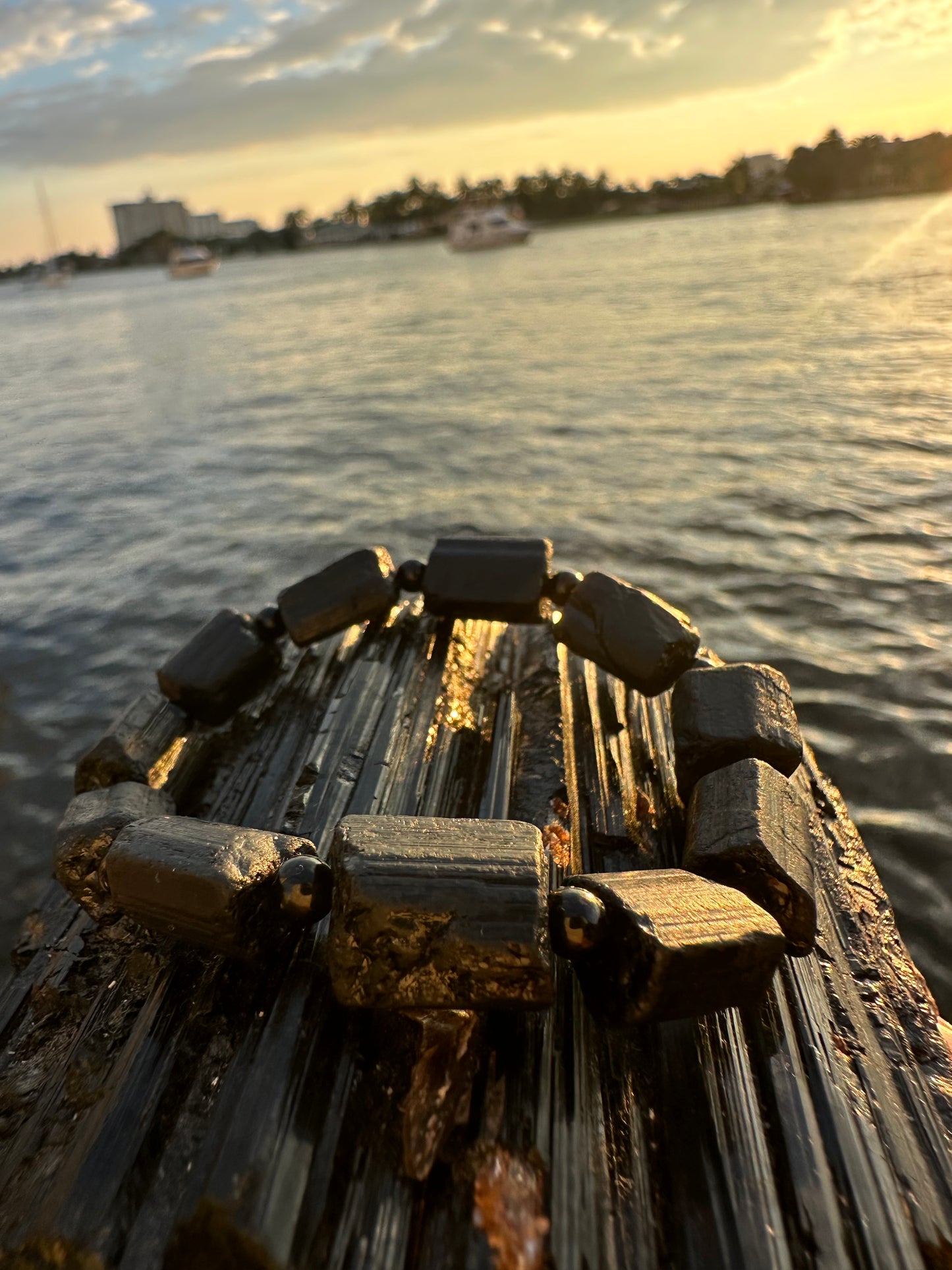 DESIGN YOUR OWN: Black Tourmaline Raw Protection Bracelet (1) - World's Best Quality & Made To Last