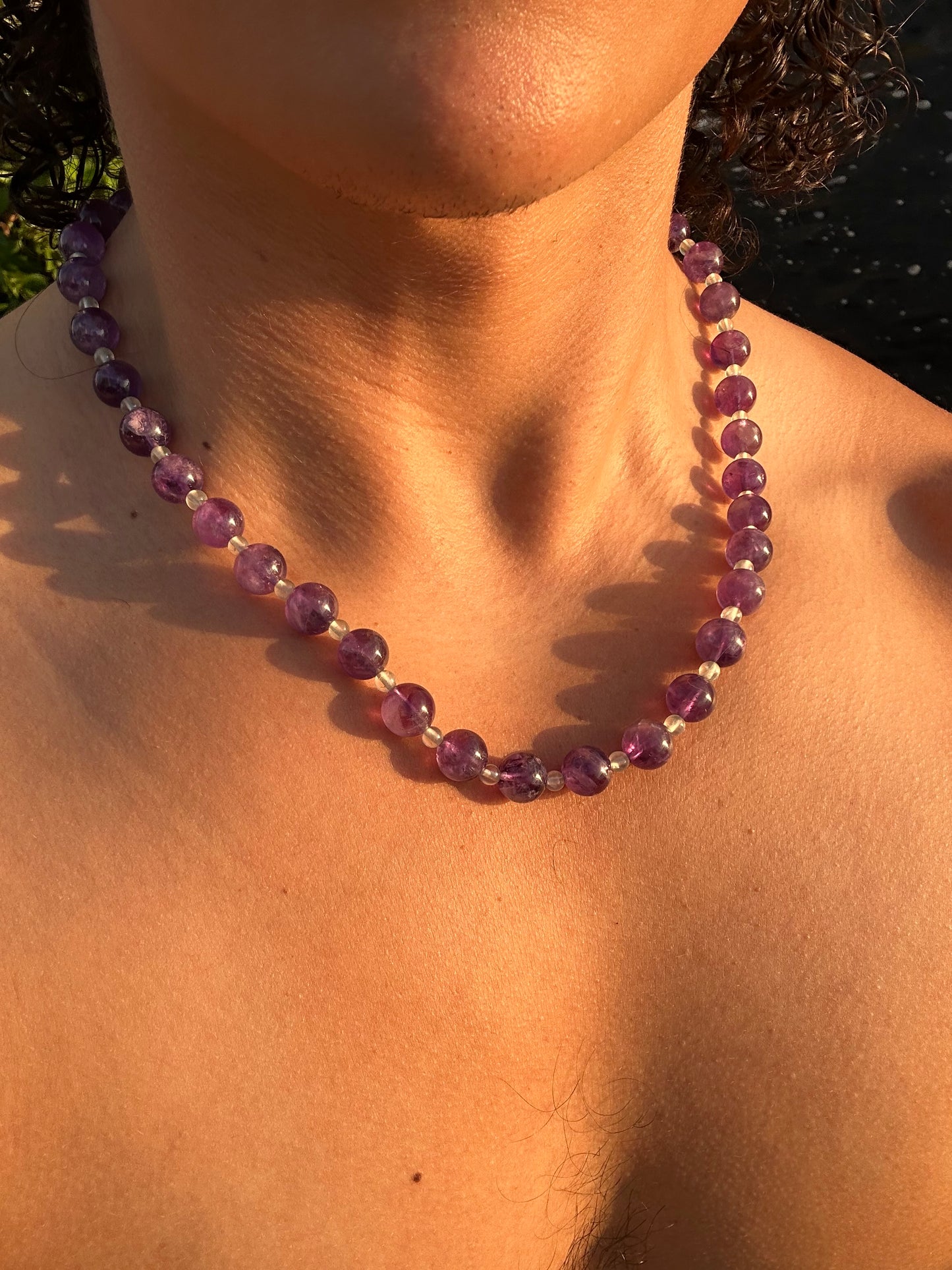 Luxury Amethyst-Prehnite Pure Gemstone Chain - World's Best Quality & Made To Last