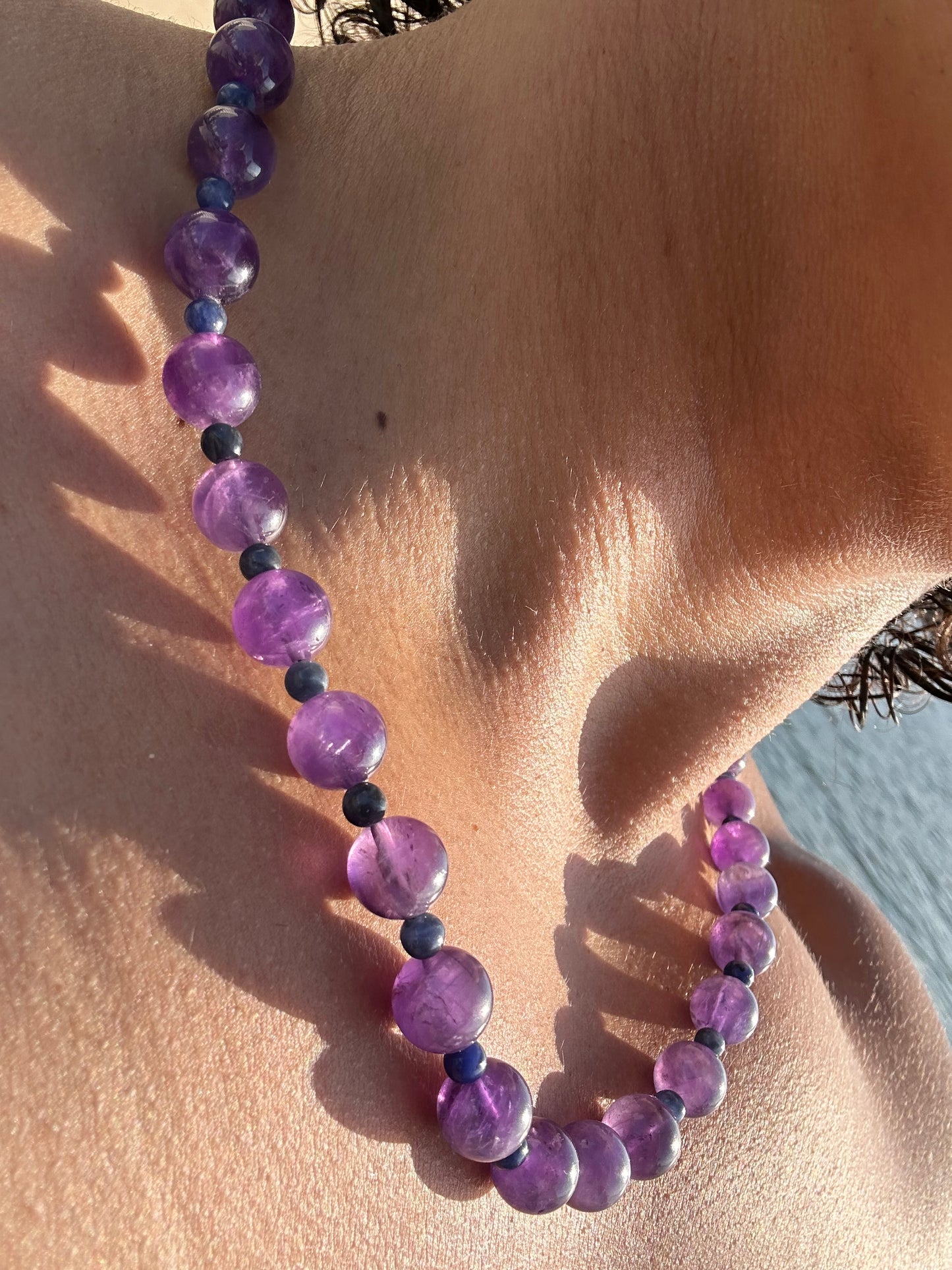 Luxury Amethyst-Sodalite Pure Gemstone Chain - World's Best Quality & Made To Last