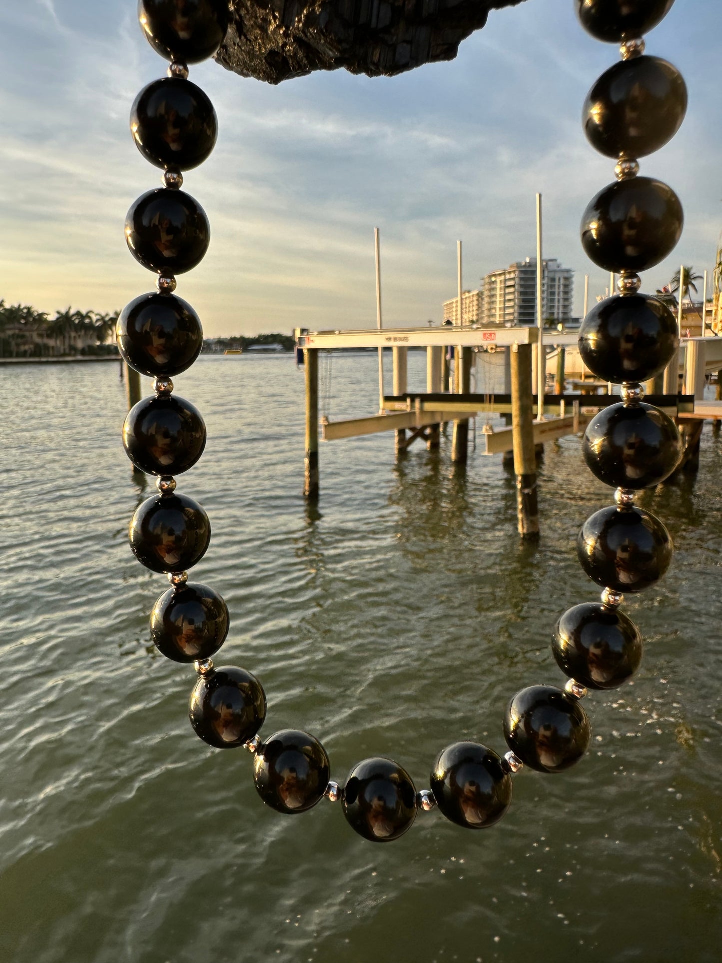 Black Tourmaline Protection Necklace - World's Best Quality & Made To Last (16MM)