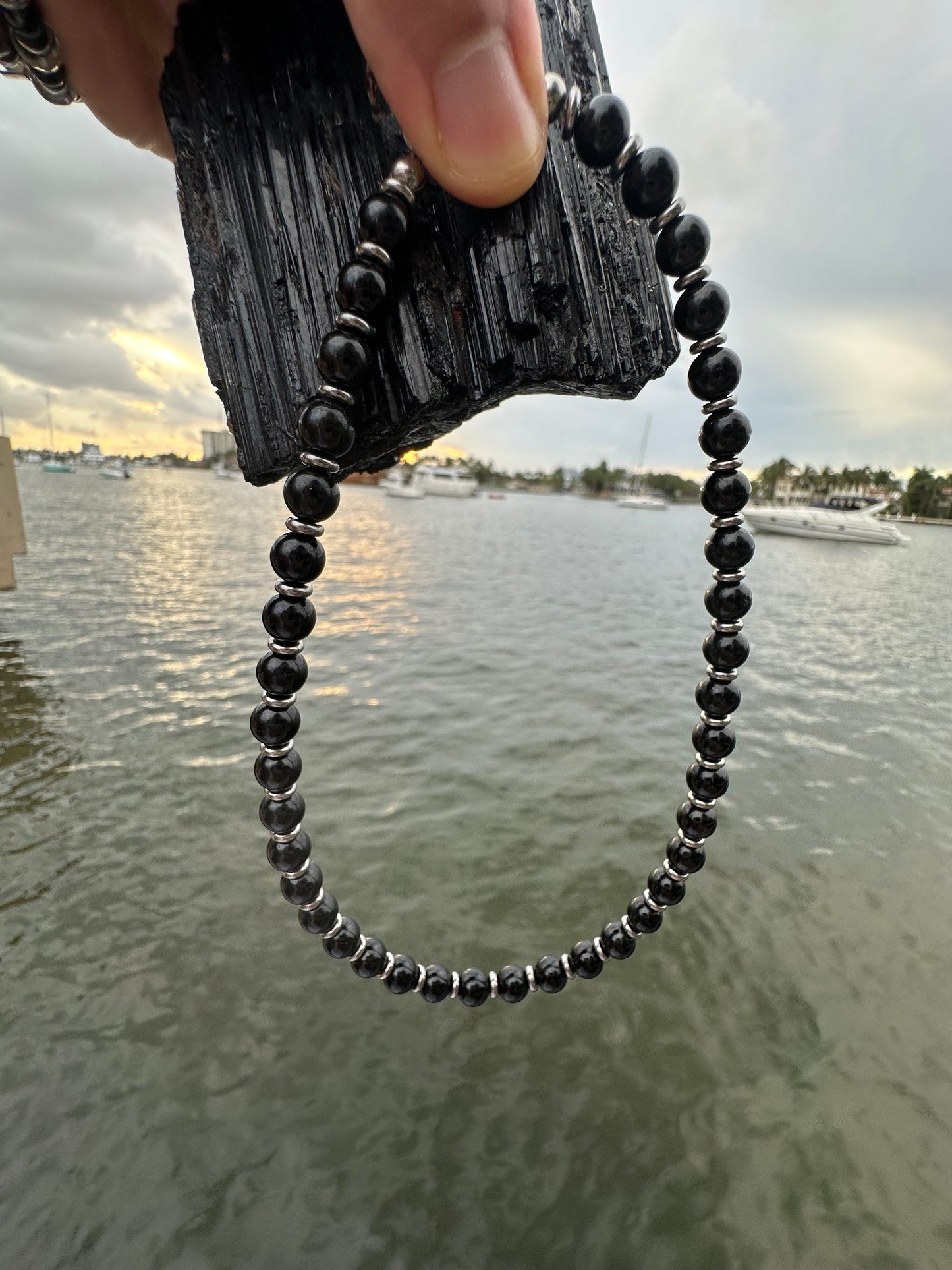 Black Tourmaline Protection Necklace - World's Best Quality & Made To Last (8MM)