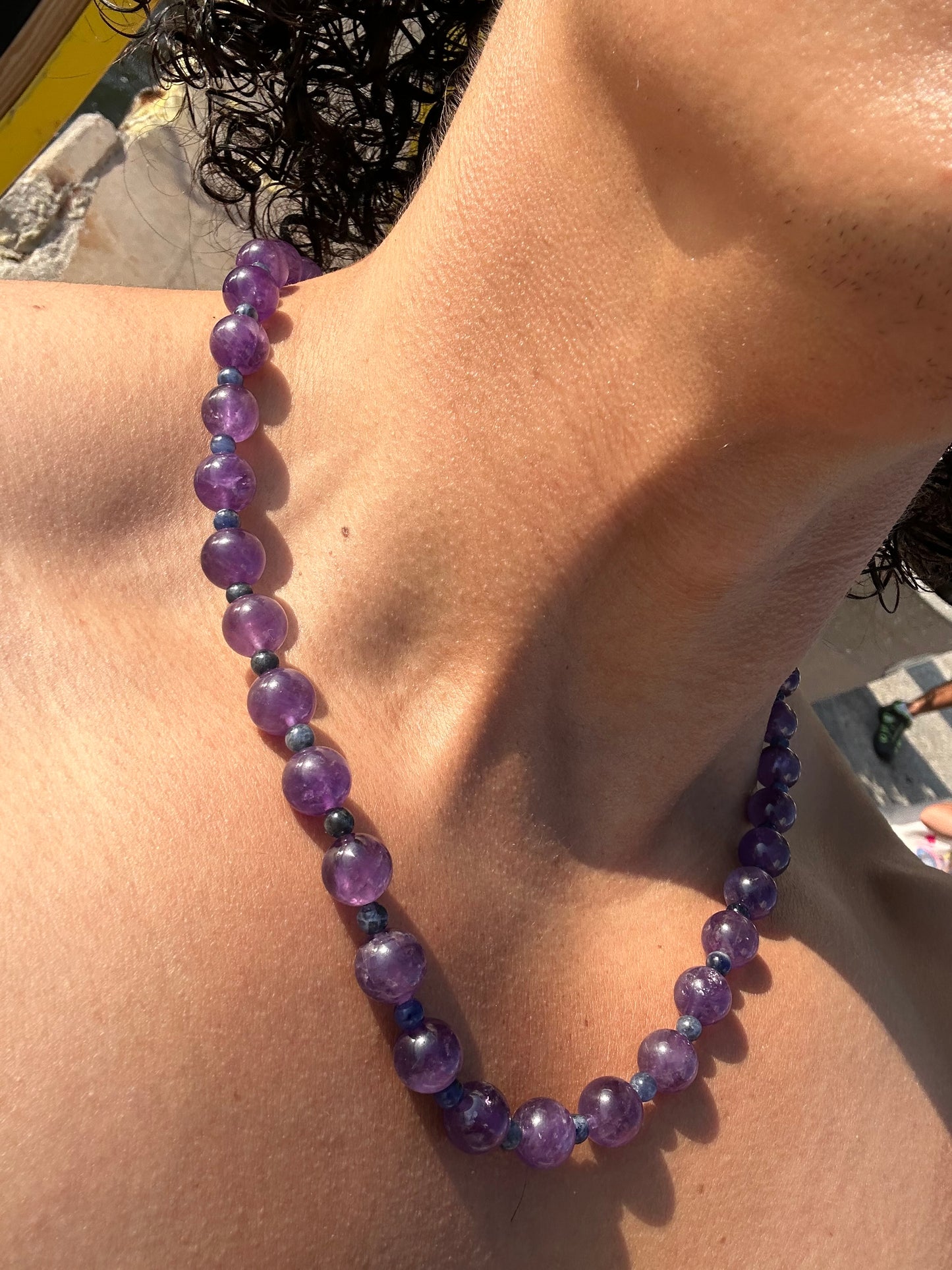 Luxury Amethyst-Sodalite Pure Gemstone Chain - World's Best Quality & Made To Last
