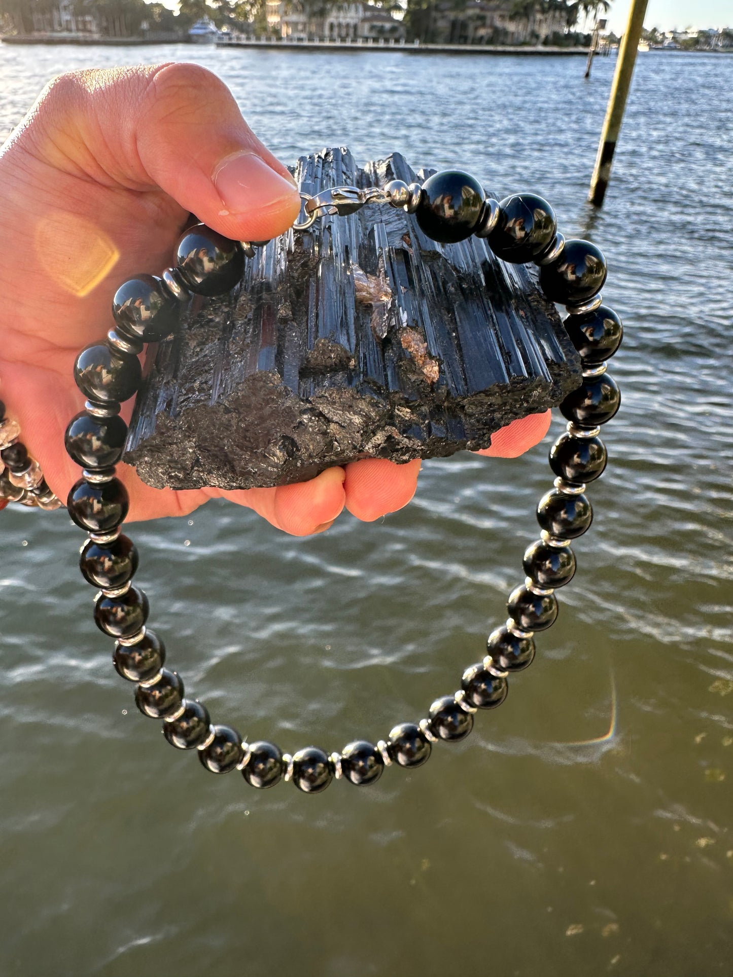 Black Tourmaline Protection Necklace - World's Best Quality & Made To Last (14MM)