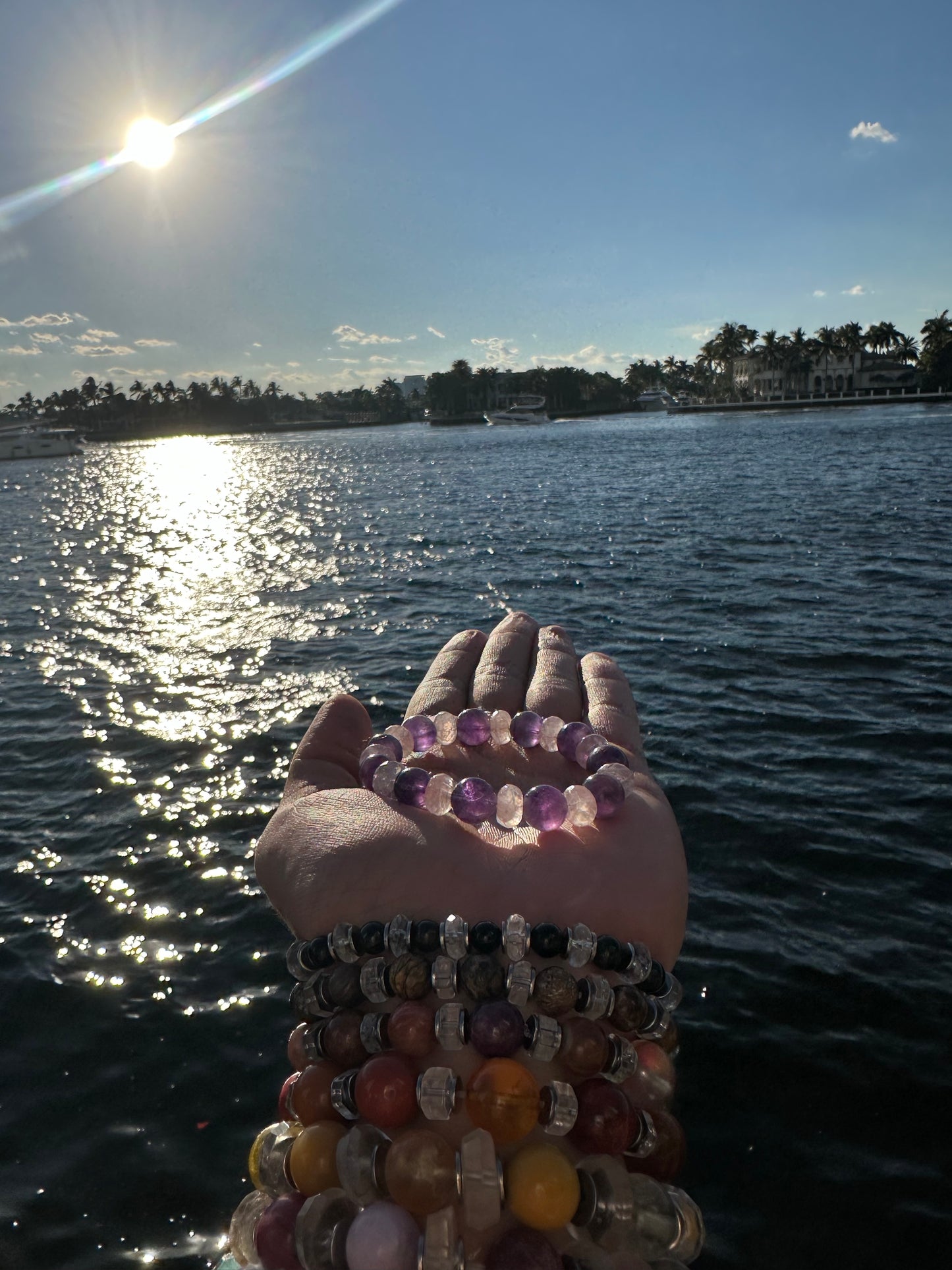 Luxury Amethyst Bracelet Rose Quartz Design - World's Best Quality & Made To Last