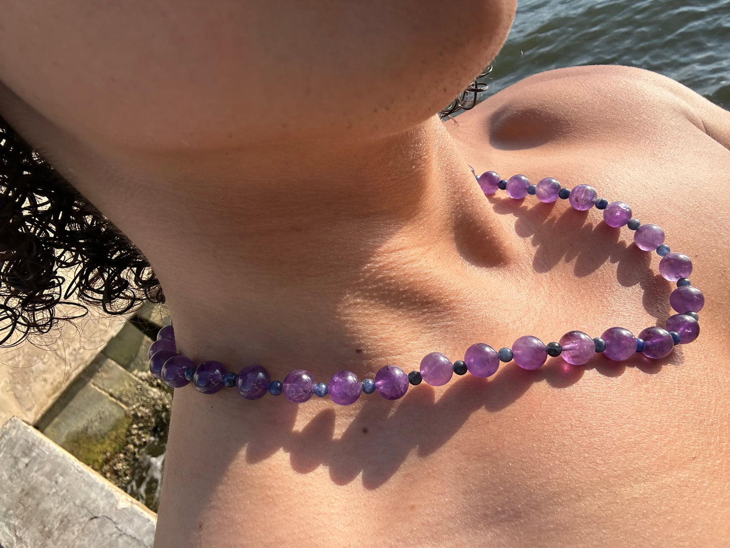 Luxury Amethyst-Sodalite Pure Gemstone Chain - World's Best Quality & Made To Last