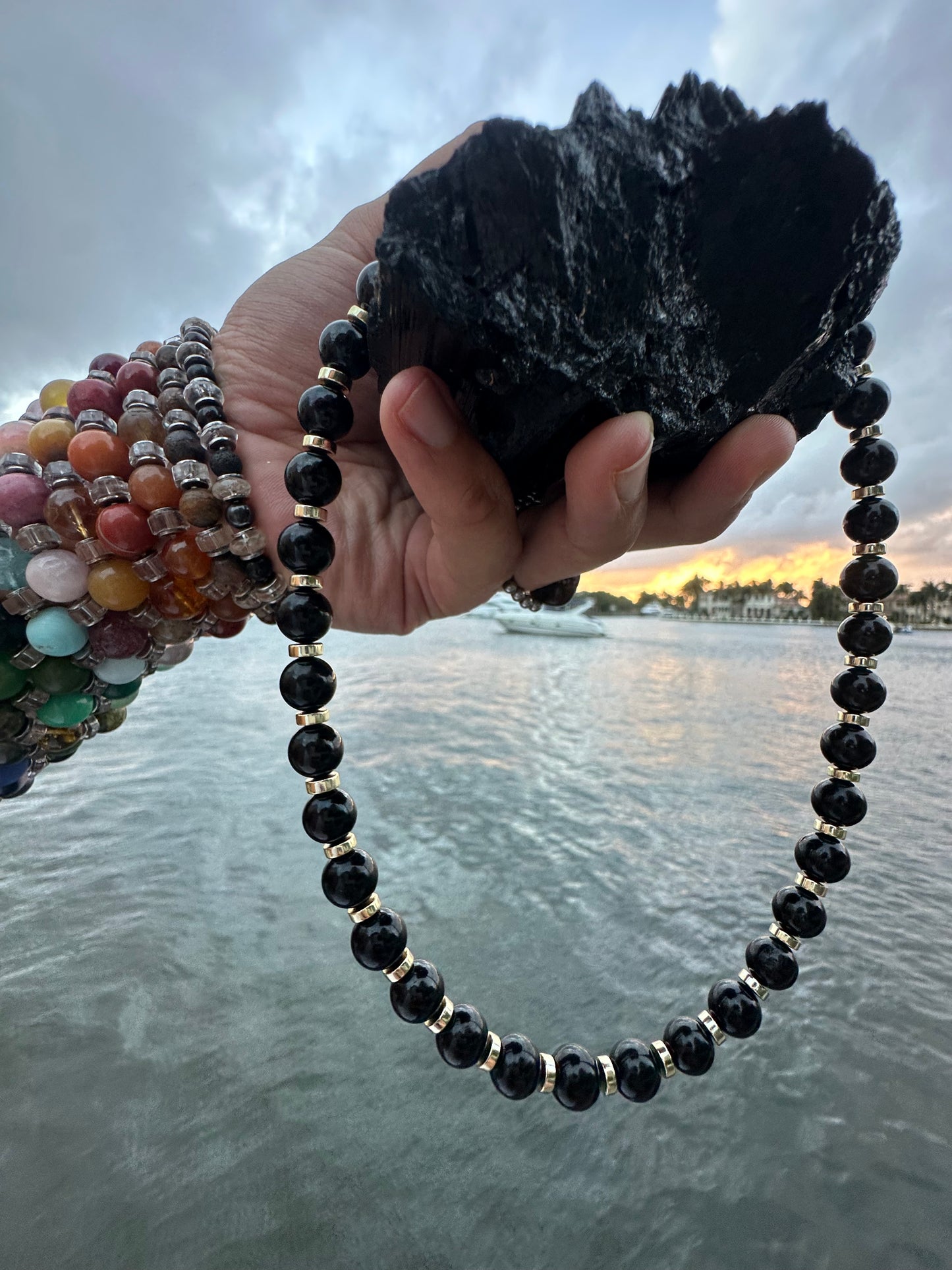 Black Tourmaline Protection Necklace - World's Best Quality & Made To Last (10MM)