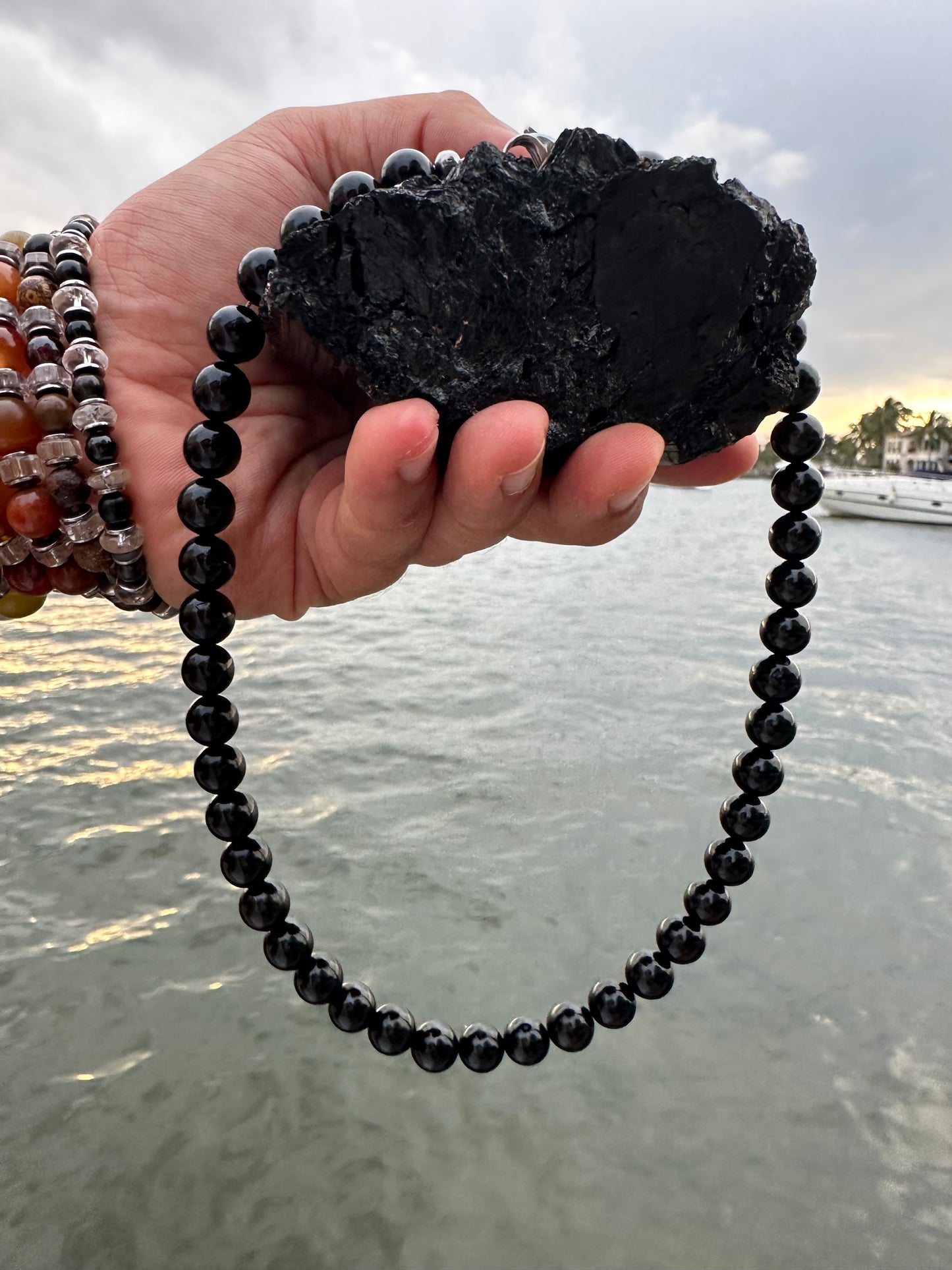 Black Tourmaline Protection Necklace - World's Best Quality & Made To Last (10MM)