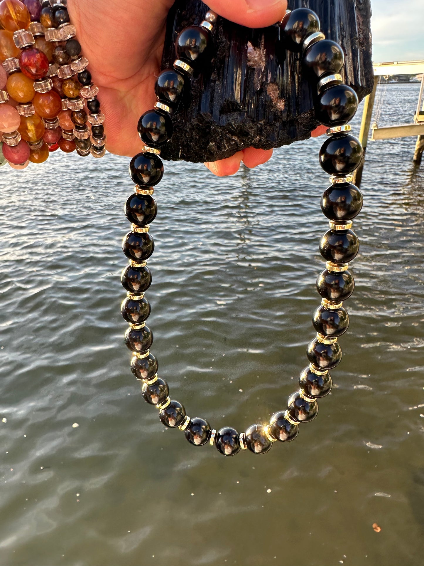 Black Tourmaline Protection Necklace - World's Best Quality & Made To Last (14MM)
