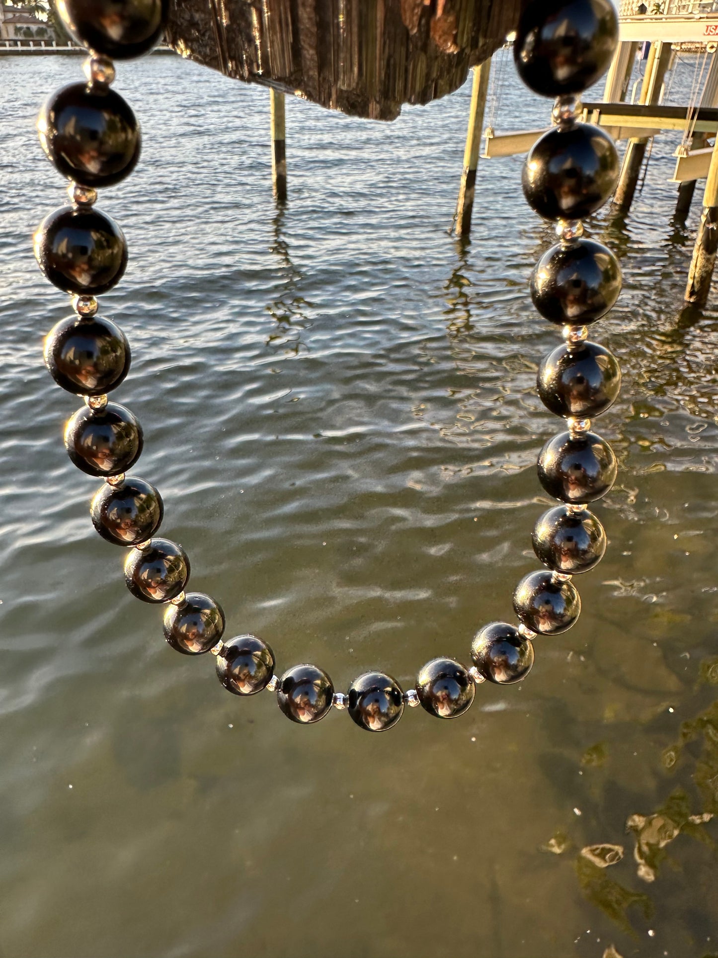 Black Tourmaline Protection Necklace - World's Best Quality & Made To Last (14MM)