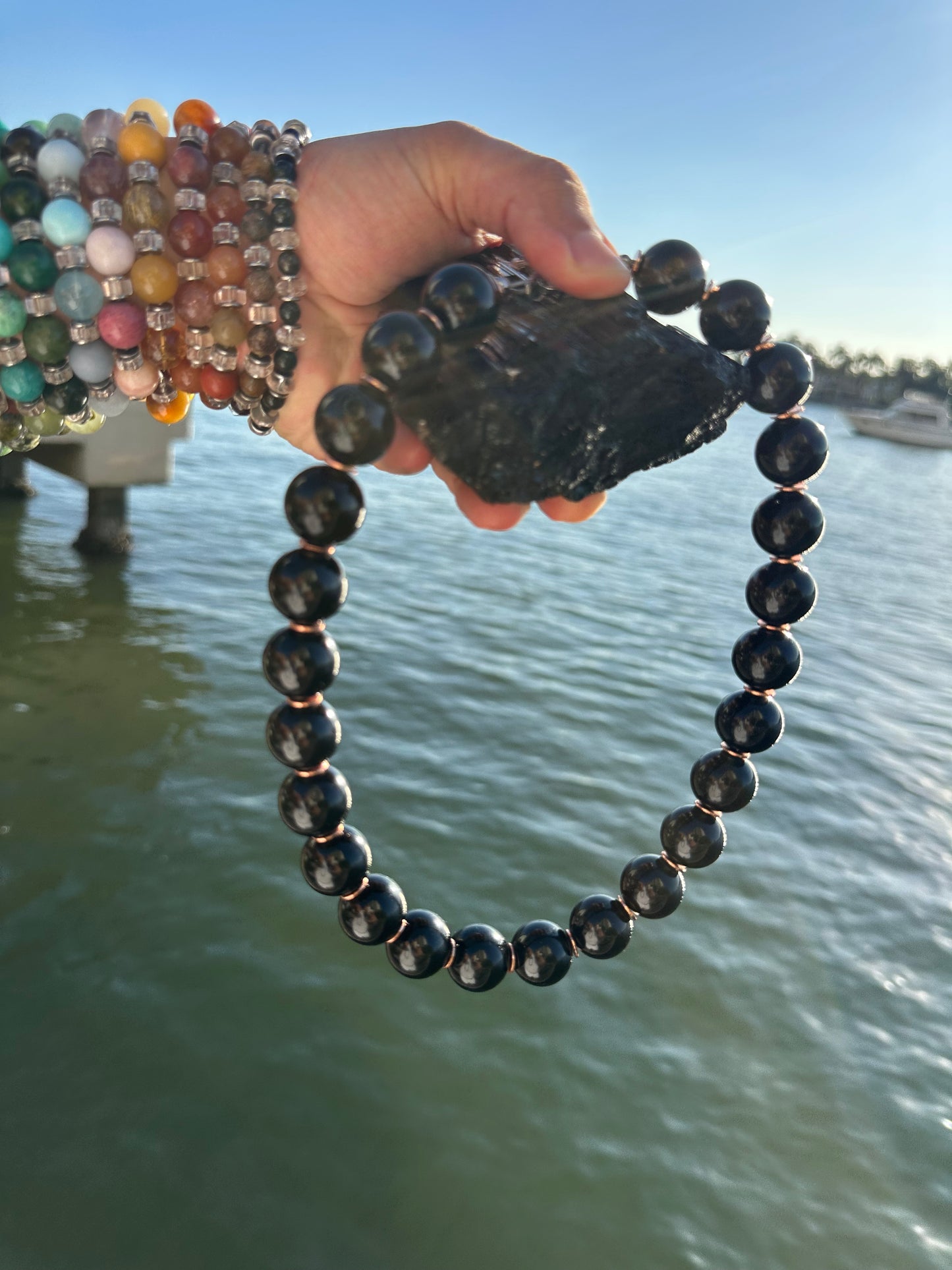Black Tourmaline Protection Necklace - World's Best Quality & Made To Last (18MM)