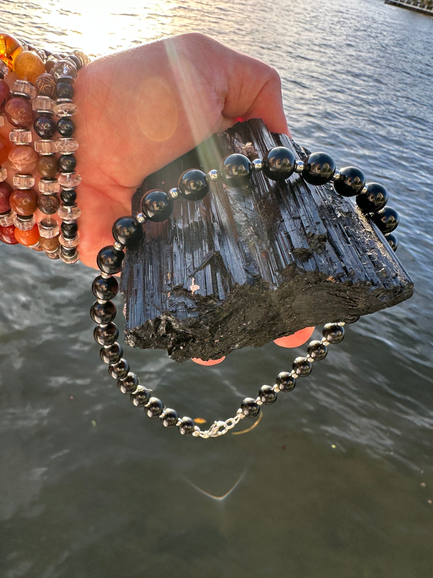 Black Tourmaline Protection Necklace - World's Best Quality & Made To Last (10MM)