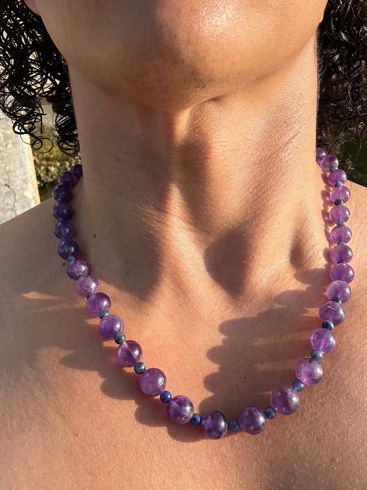 Luxury Amethyst-Sodalite Pure Gemstone Chain - World's Best Quality & Made To Last