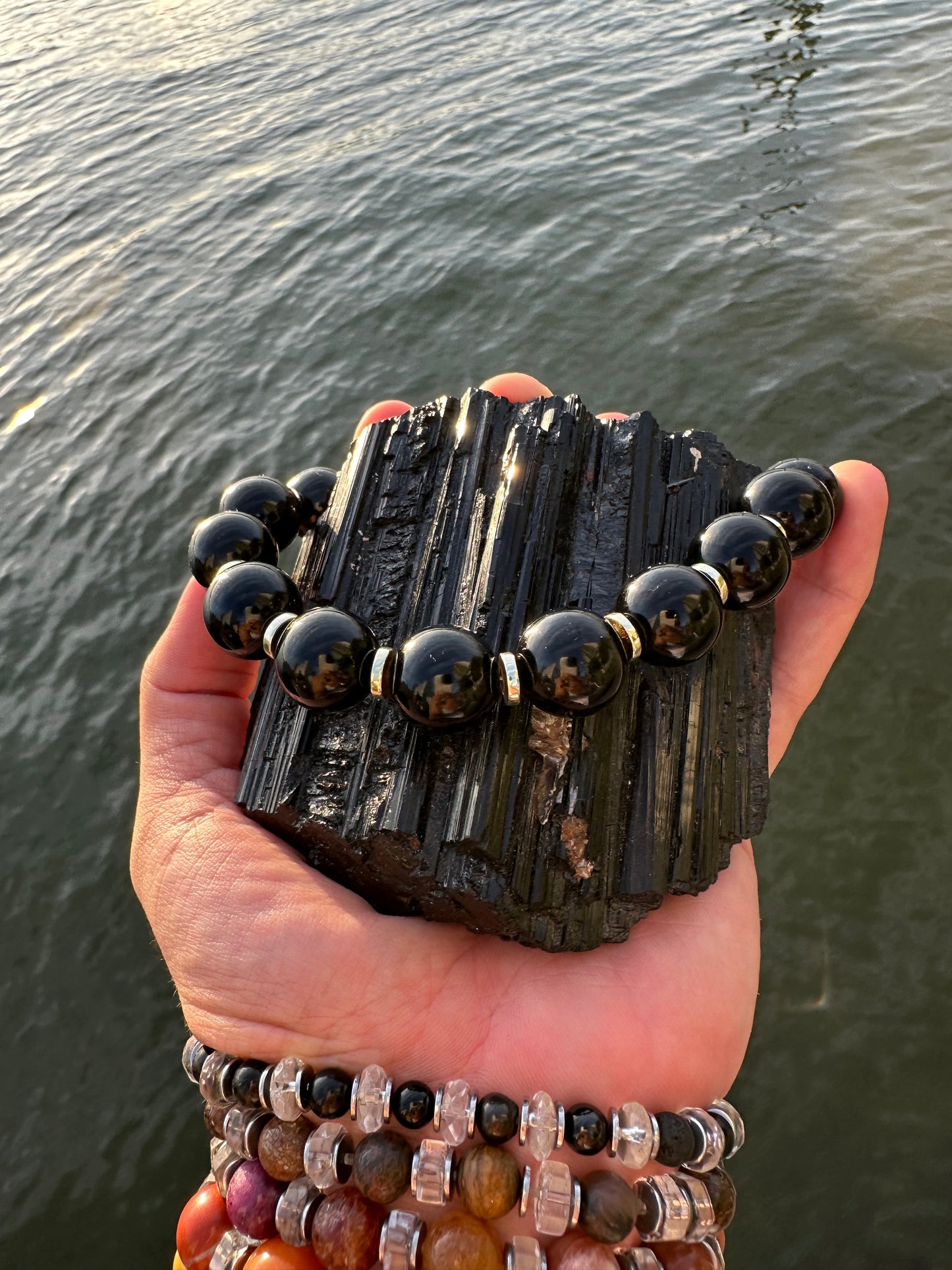Black Tourmaline Protection Necklace - World's Best Quality & Made To Last (16MM)