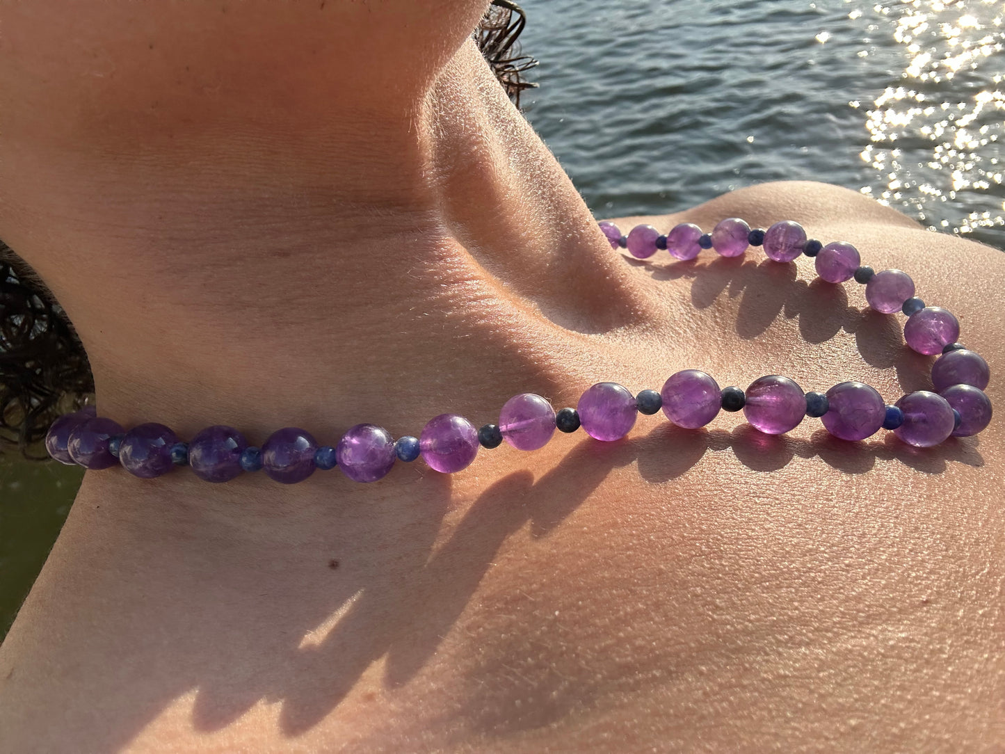 Luxury Amethyst-Sodalite Pure Gemstone Chain - World's Best Quality & Made To Last