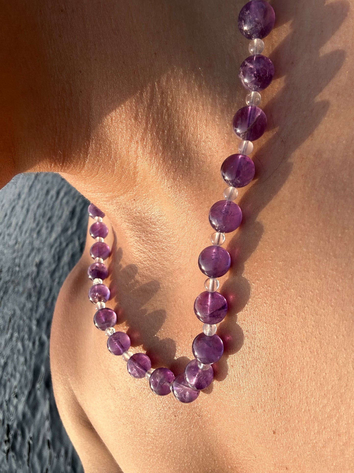 Luxury Amethyst-Moonstone Pure Gemstone Chain - World's Best Quality & Made To Last