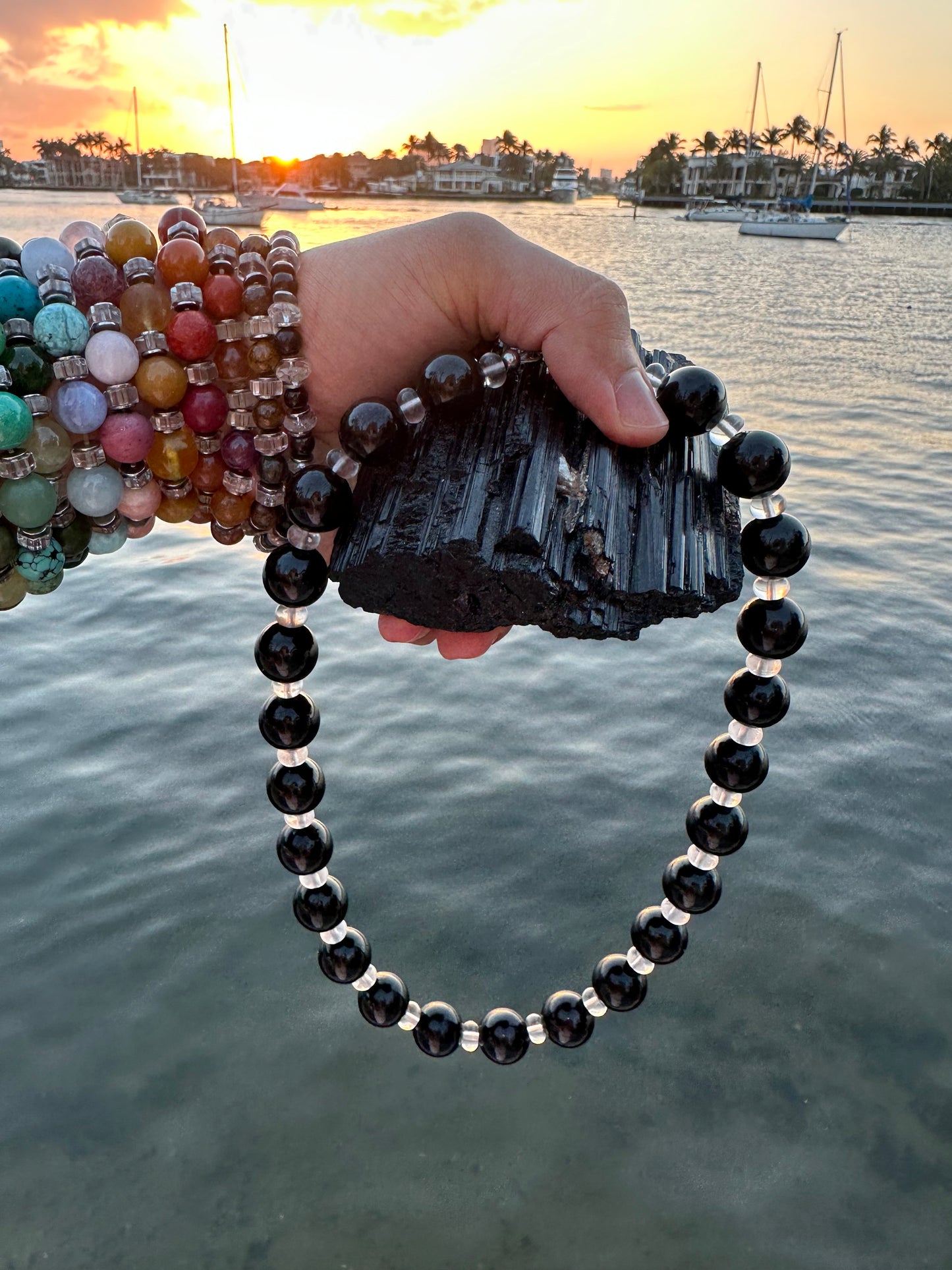 Black Tourmaline Protection Necklace - World's Best Quality & Made To Last (16MM)