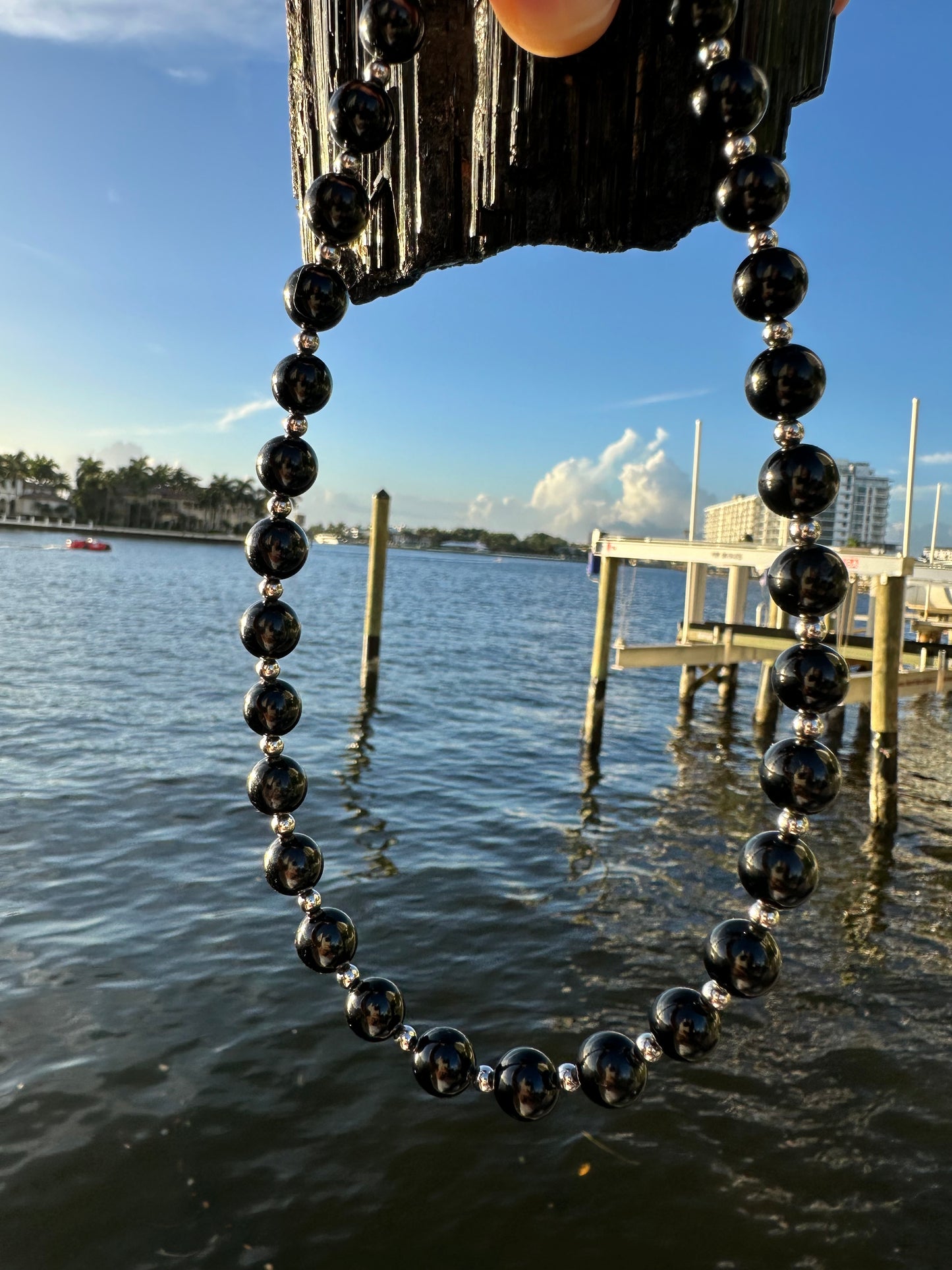 Black Tourmaline Protection Necklace - World's Best Quality & Made To Last (10MM)