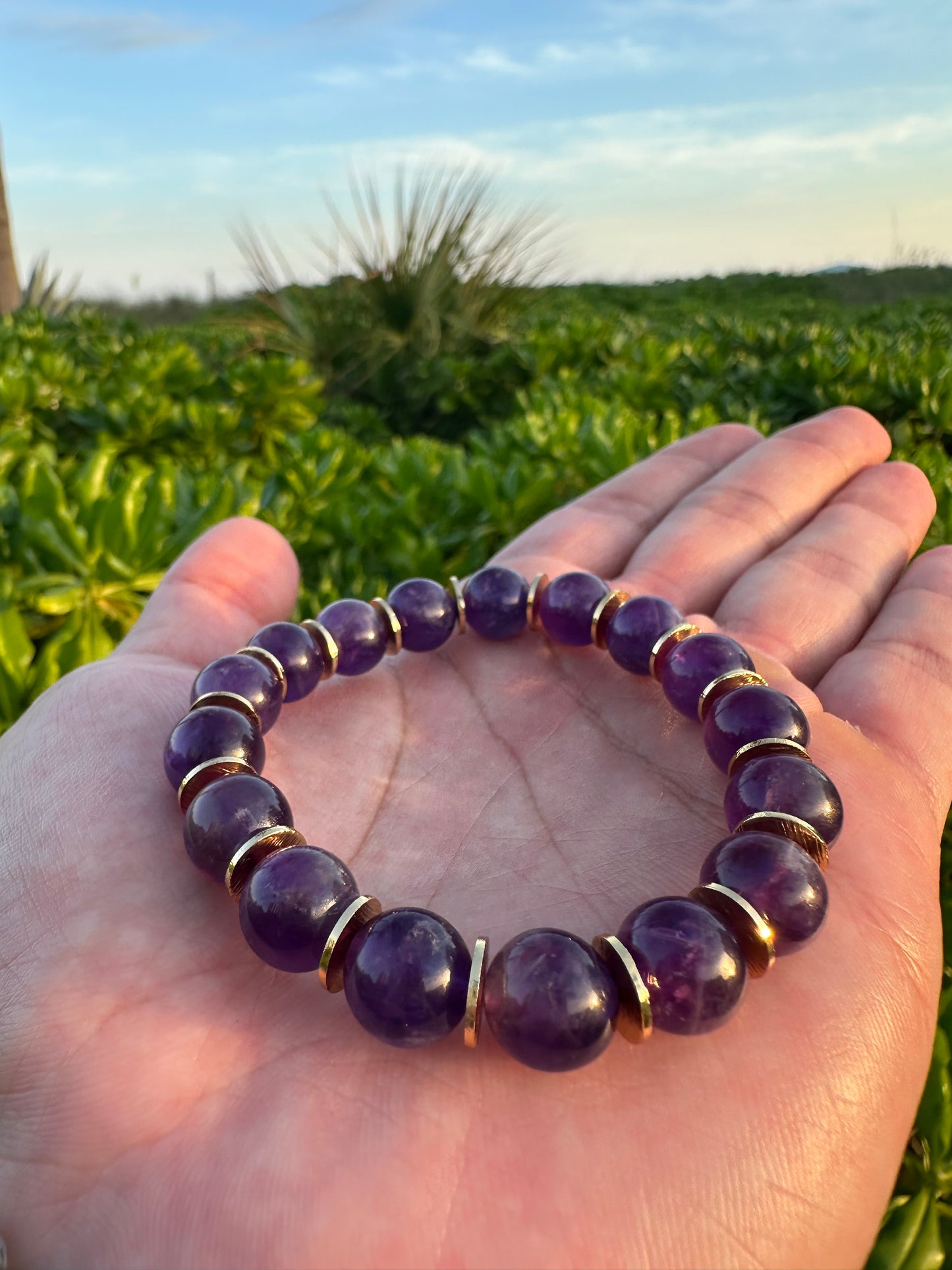 Luxury Amethyst Bracelet Futuristic Design - World's Best Quality & Made To Last