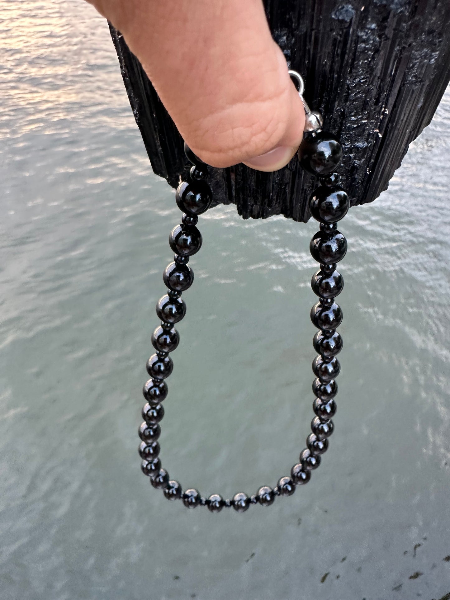 Black Tourmaline Protection Necklace - World's Best Quality & Made To Last (10MM)