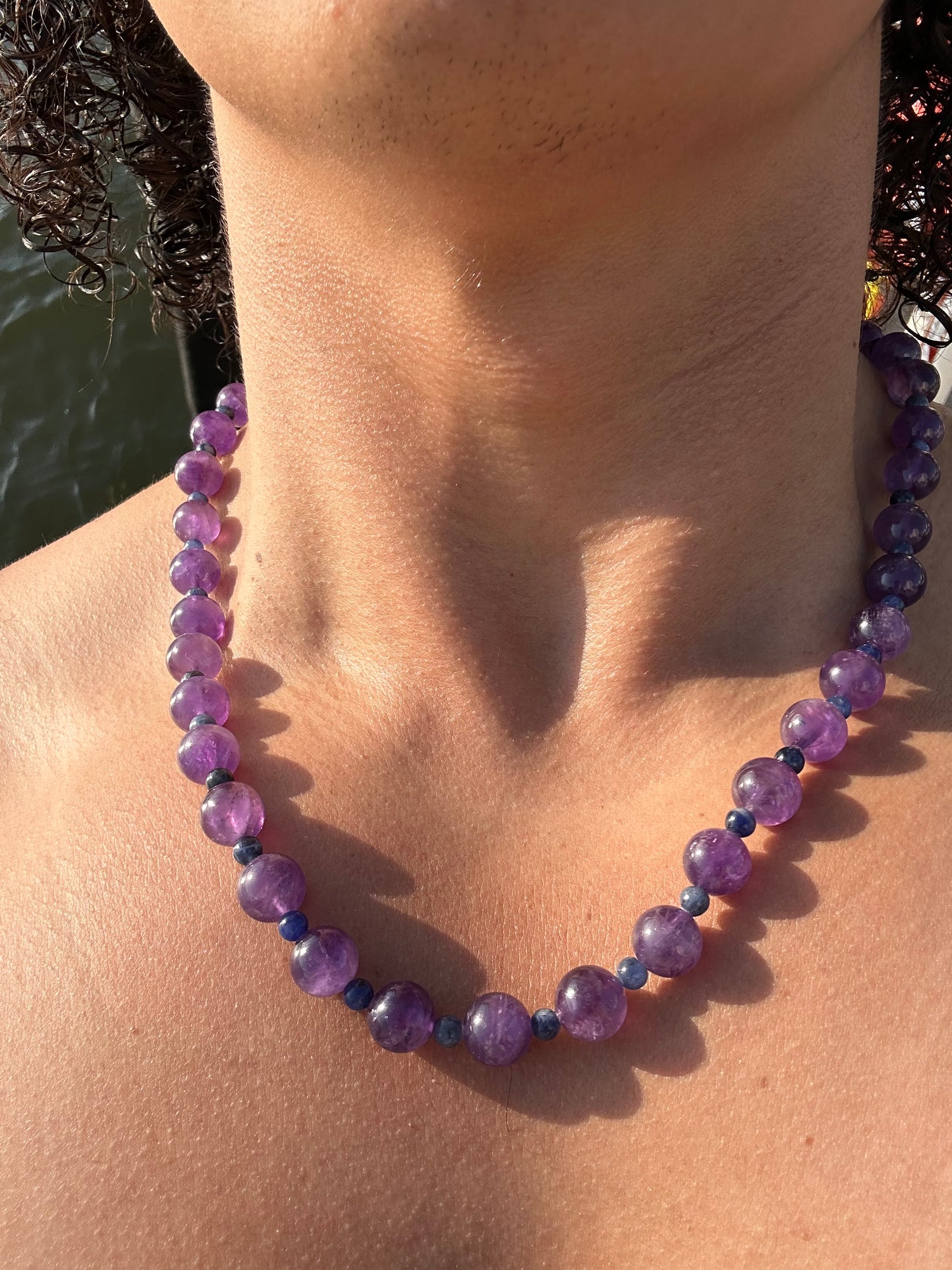 Luxury Amethyst-Sodalite Pure Gemstone Chain - World's Best Quality & Made To Last