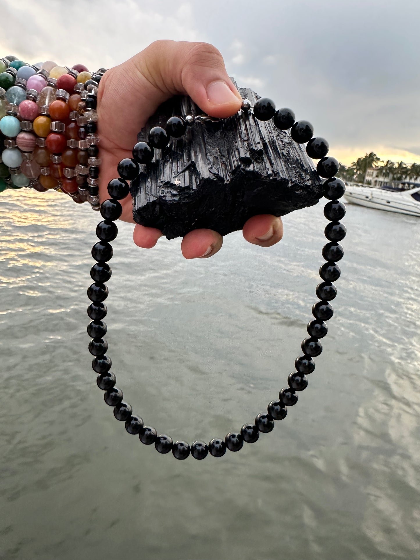 Black Tourmaline Protection Necklace - World's Best Quality & Made To Last (10MM)