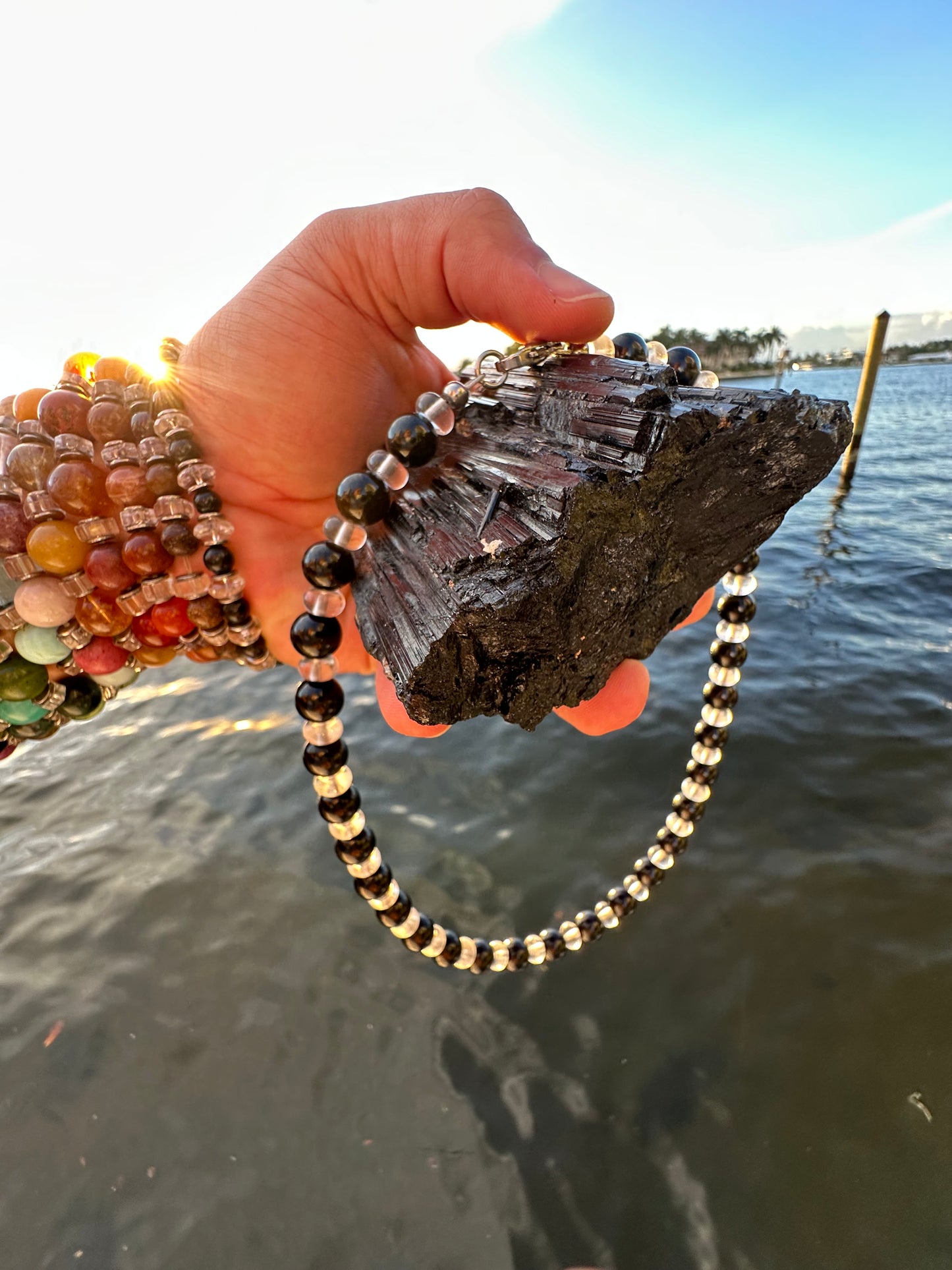 Black Tourmaline Protection Necklace - World's Best Quality & Made To Last (10MM)