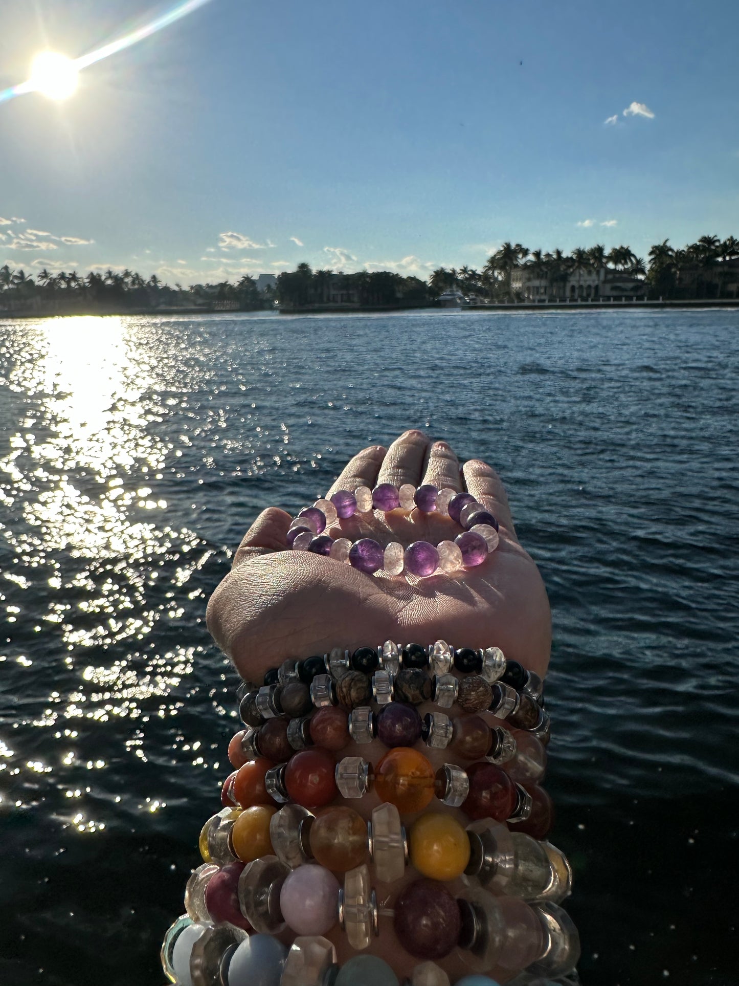 Luxury Amethyst Bracelet Rose Quartz Design - World's Best Quality & Made To Last