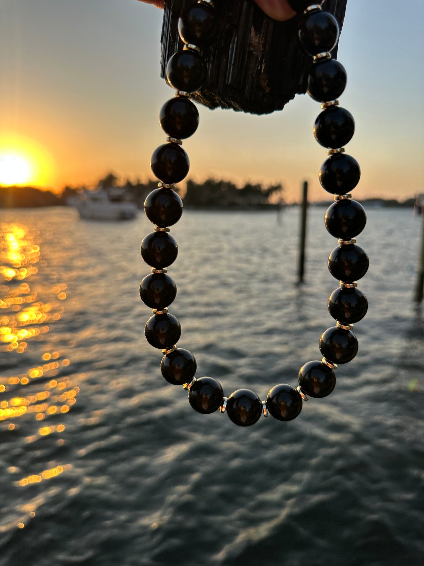 Black Tourmaline Protection Necklace - World's Best Quality & Made To Last (18MM)